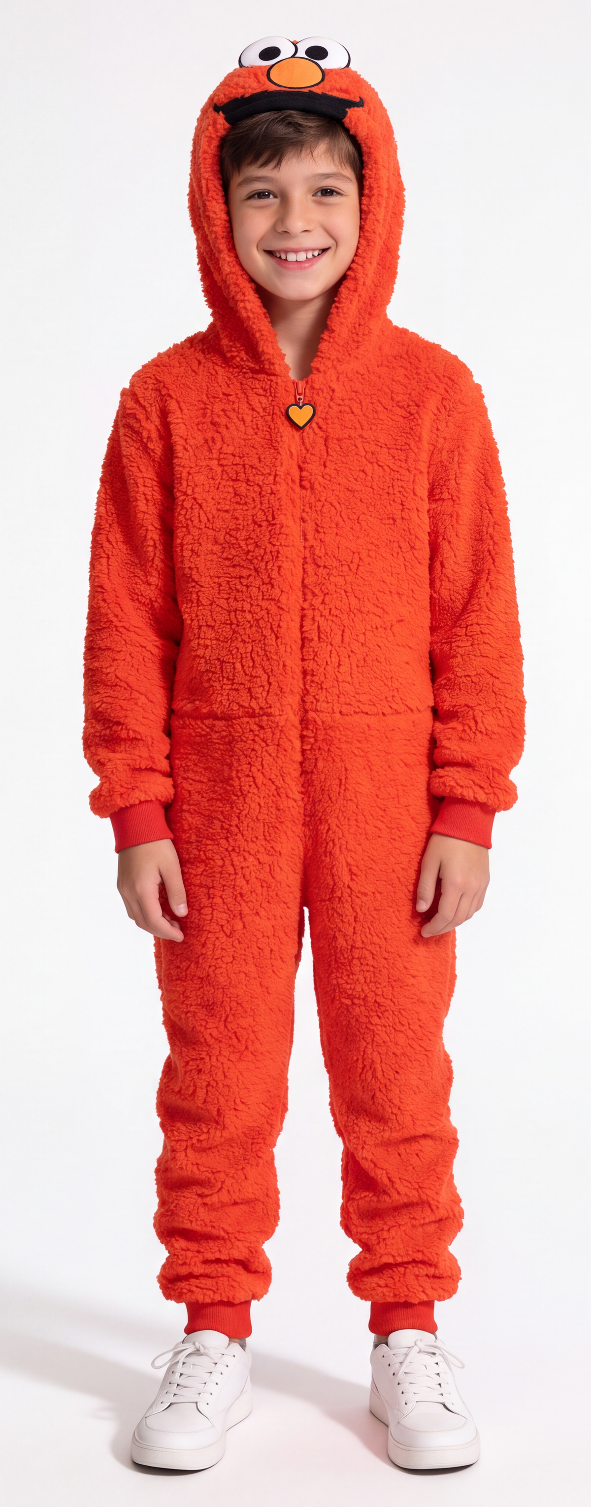 Kids Youth Elmo Halloween Cosplay Costume Pajamas Jumpsuit