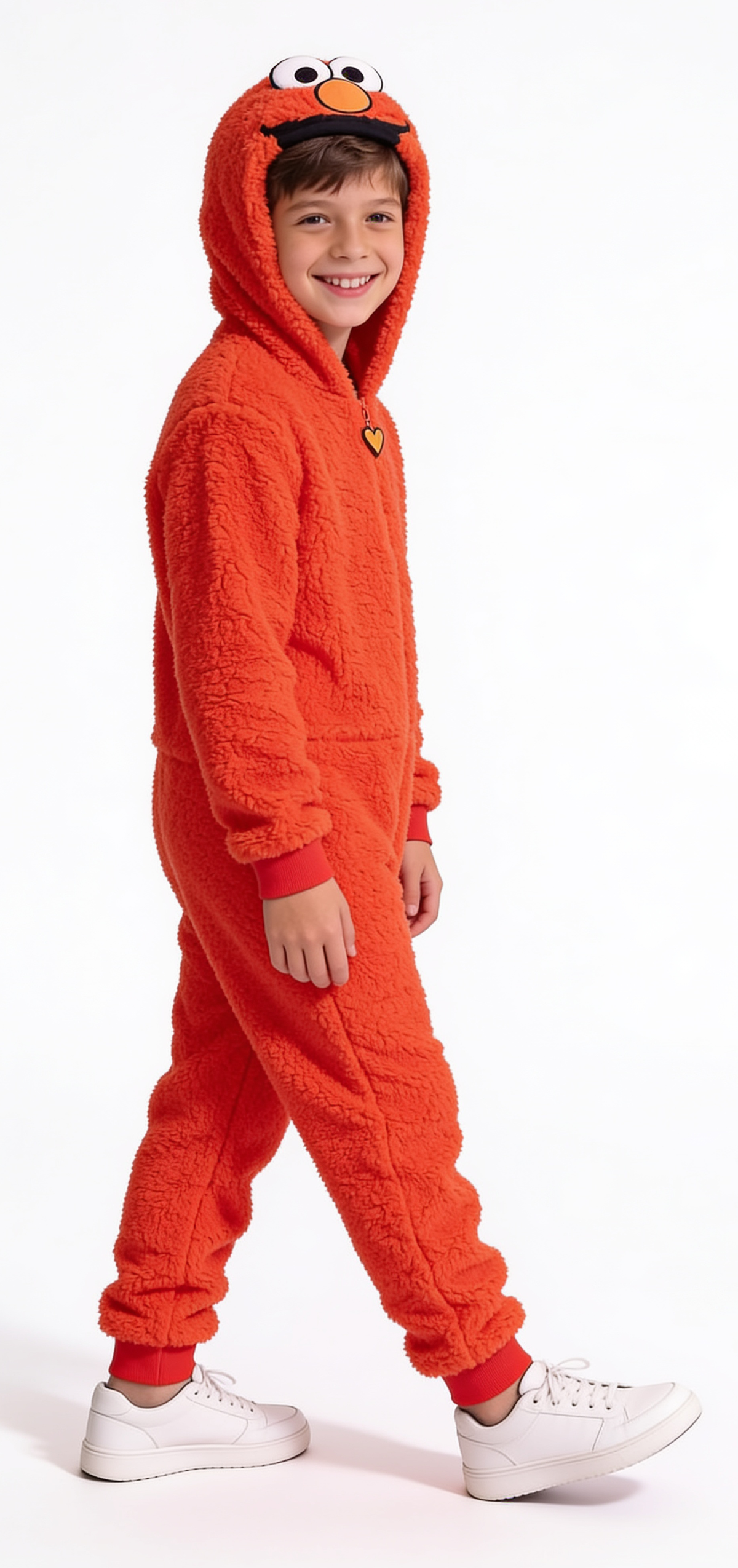 Kids Youth Elmo Halloween Cosplay Costume Pajamas Jumpsuit