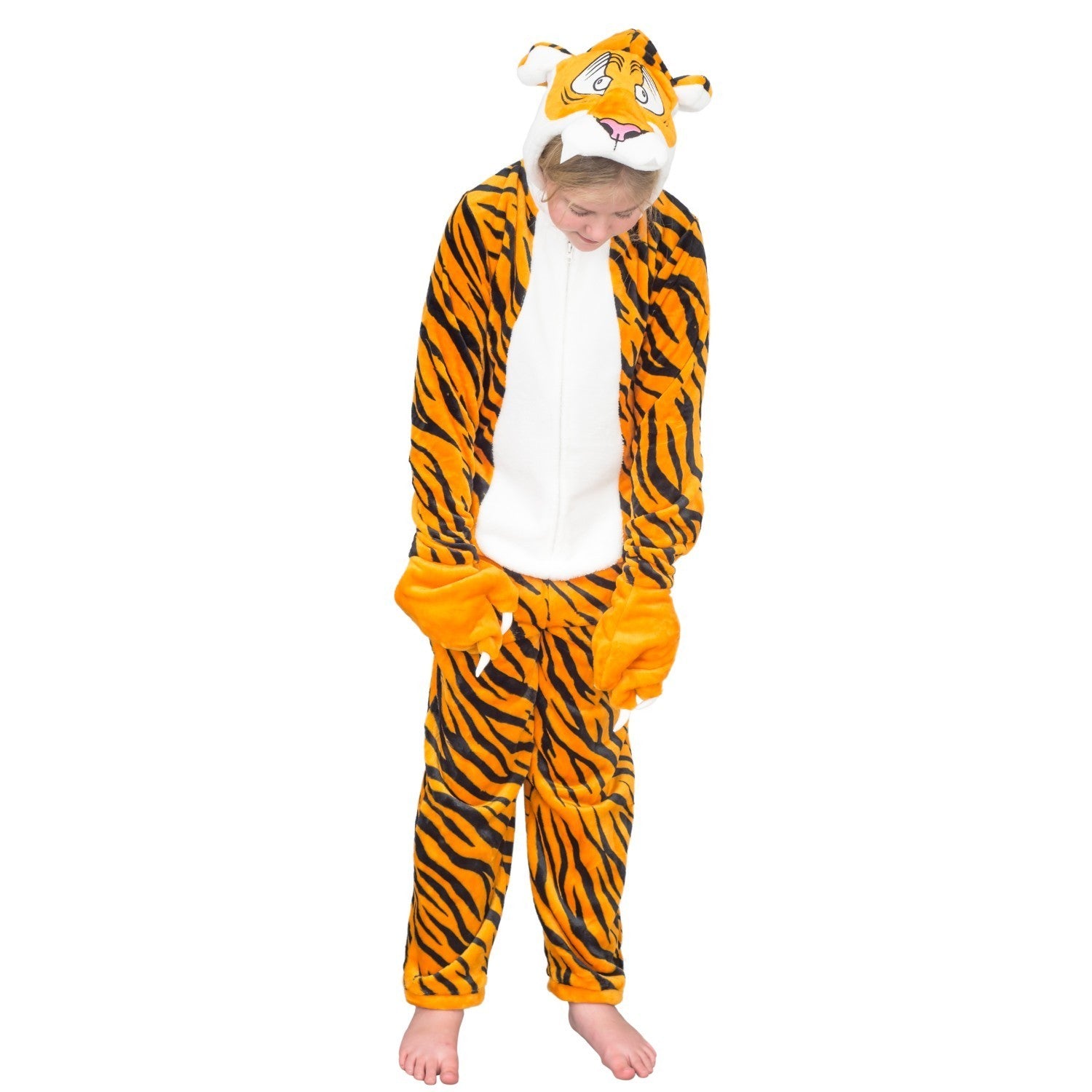 Kids Youth Child Tiger Halloween Cosplay Costume Flappy Suit