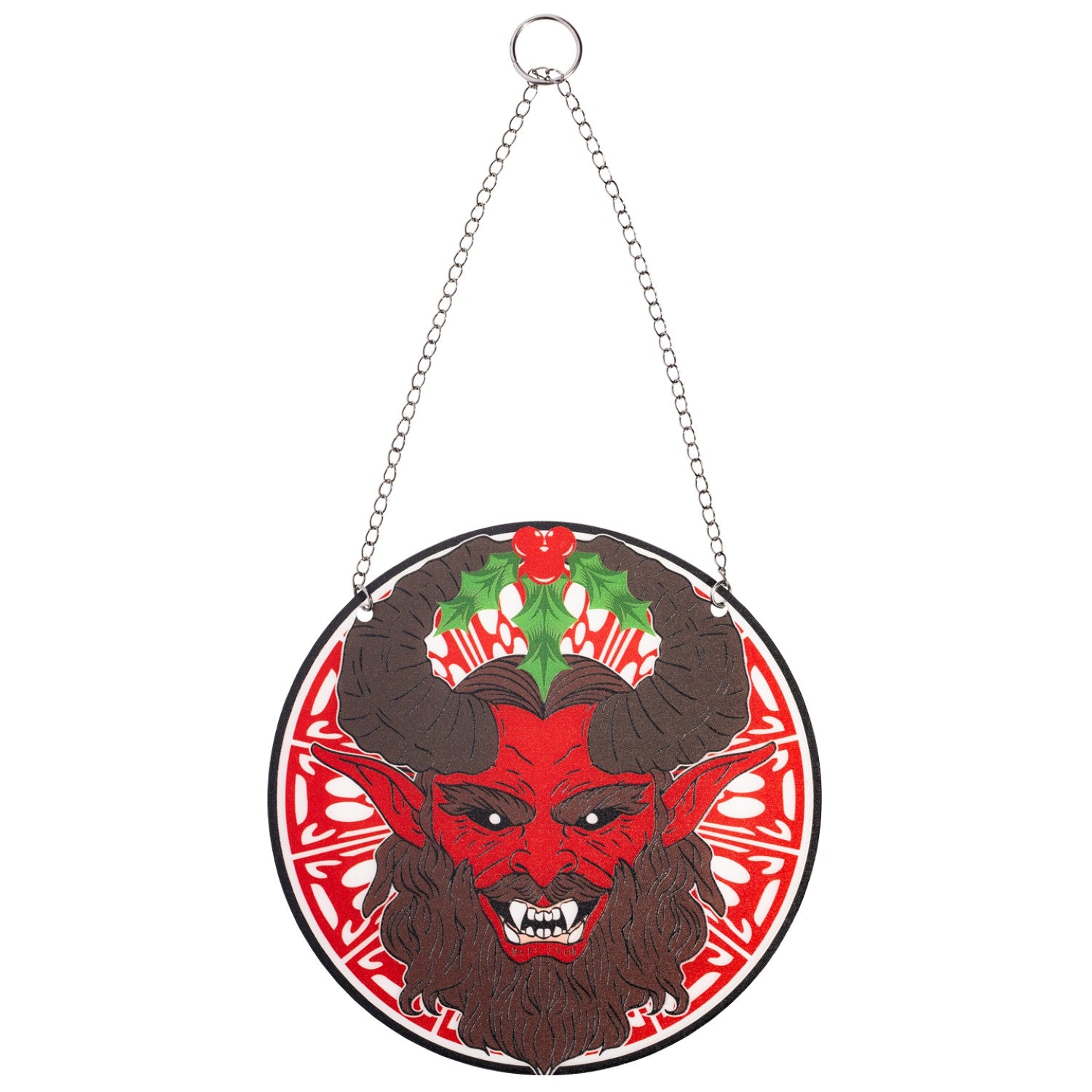 Krampus 6-Inch Suncatcher Monster Halloween Christmas Ornament Window Hanging Home Decor Gift