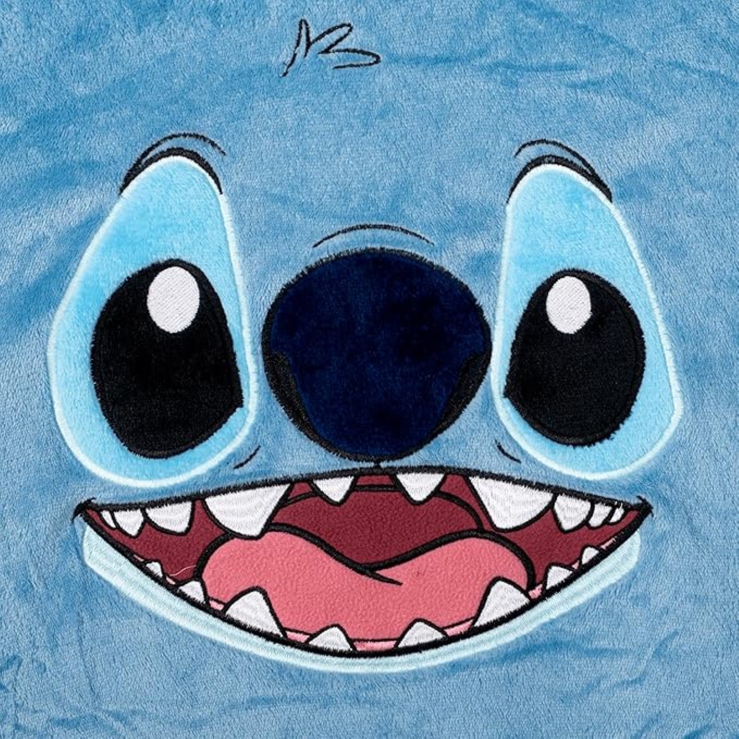 Adult Unisex One Size Stitch Big Face Oversized Blanket Hoodie Sleep Poncho