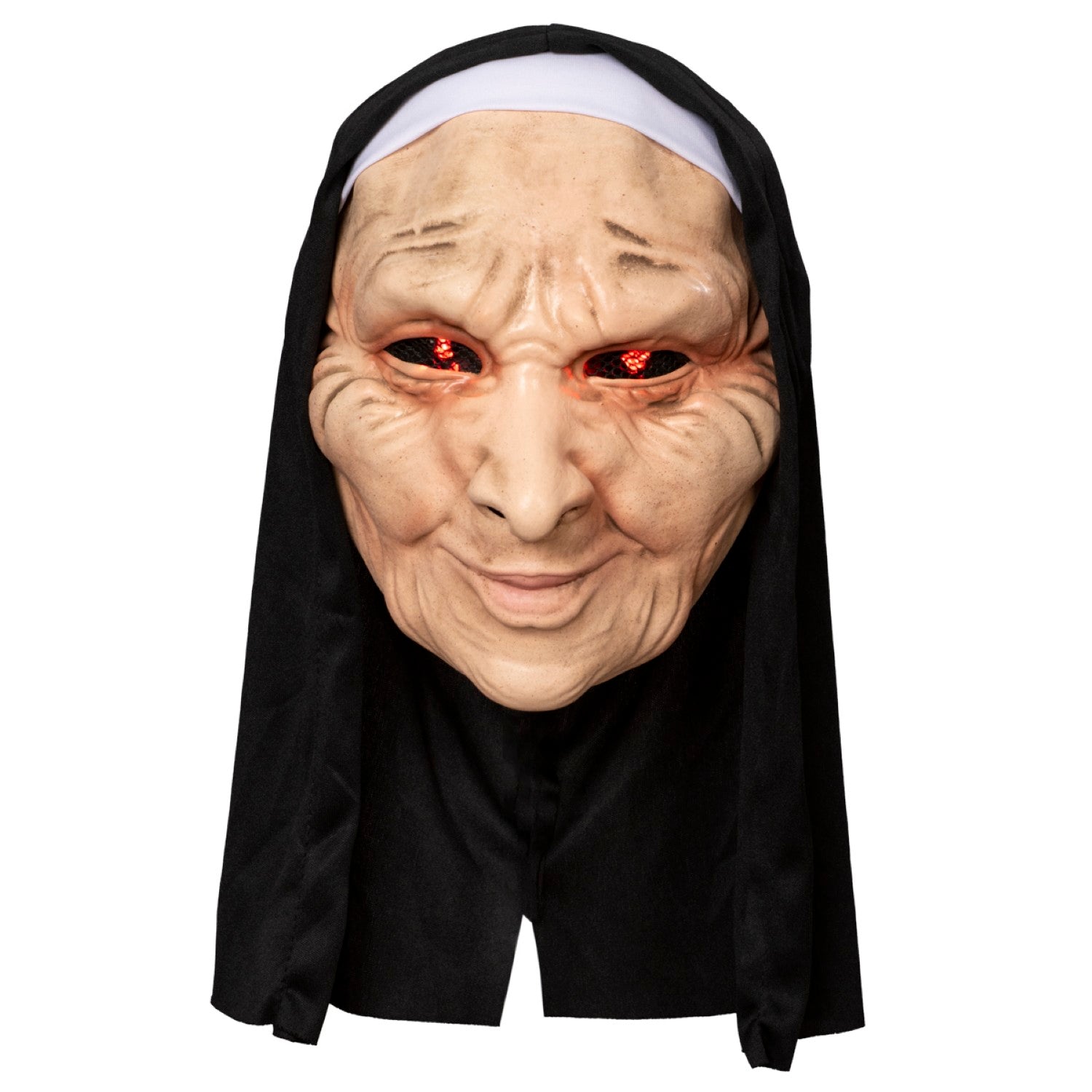 New Nun Halloween Cosplay Costume Light Up Mask