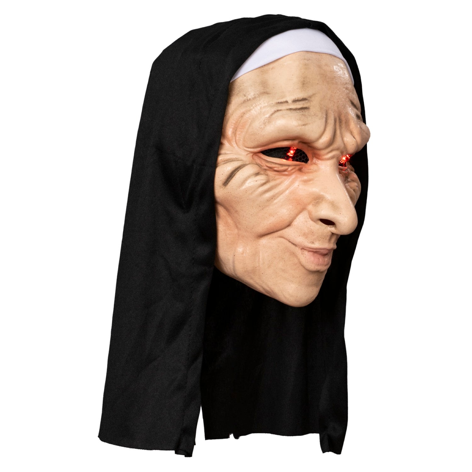 New Nun Halloween Cosplay Costume Light Up Mask