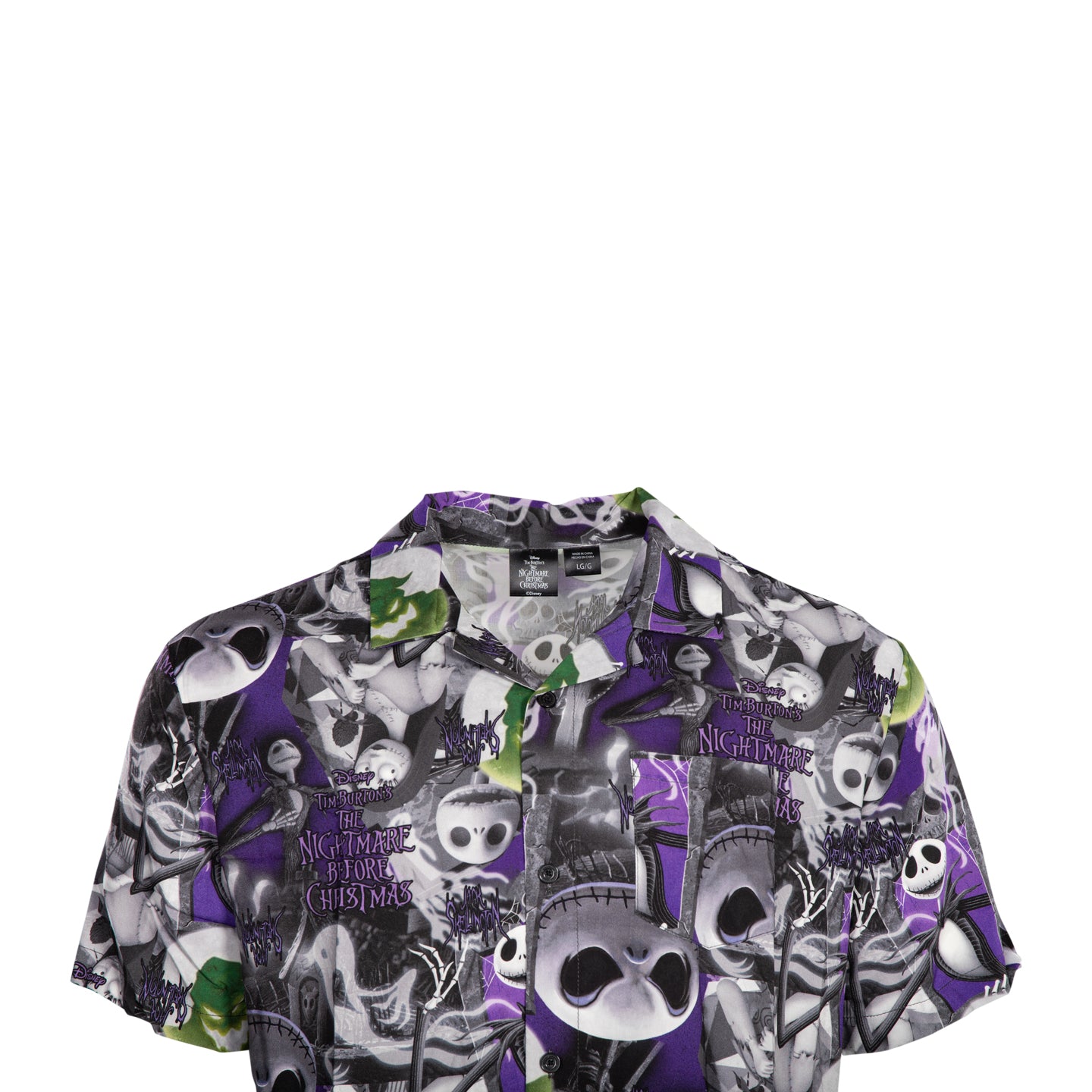 Nightmare Before Christmas Jack All Over Button Up Shirt