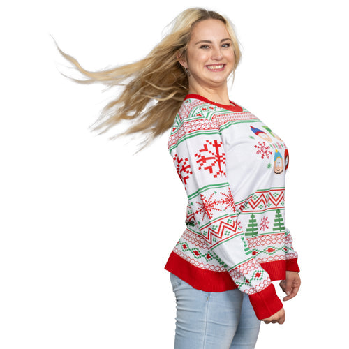 Best Friends Fair Isle Faces South Park Christmas Sweater