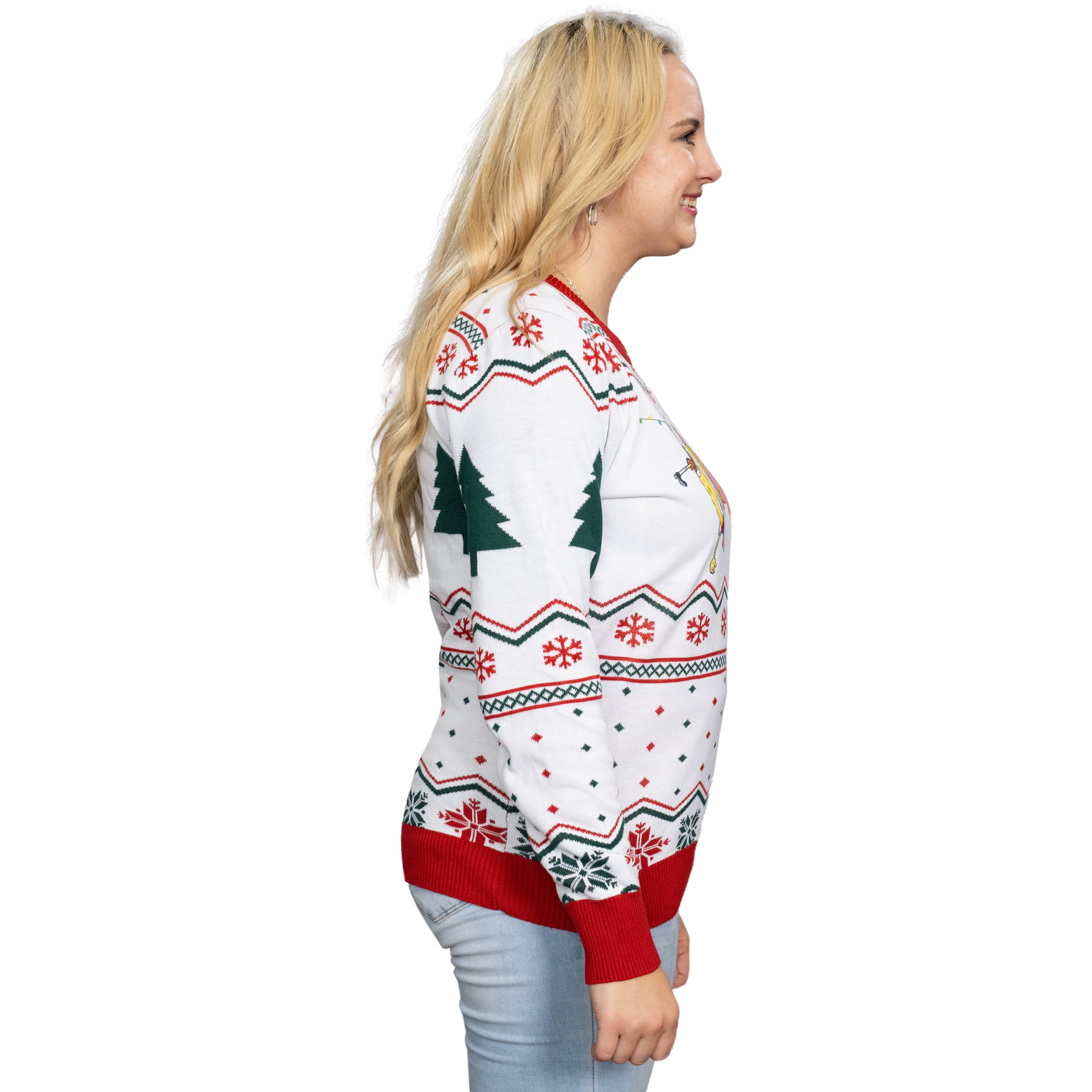 Hanging Lights SpongeBob and Patrick Christmas Sweater