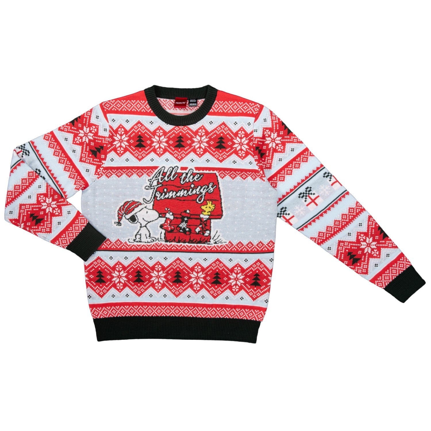Peanuts House All the Trimmings Ugly Christmas Sweater