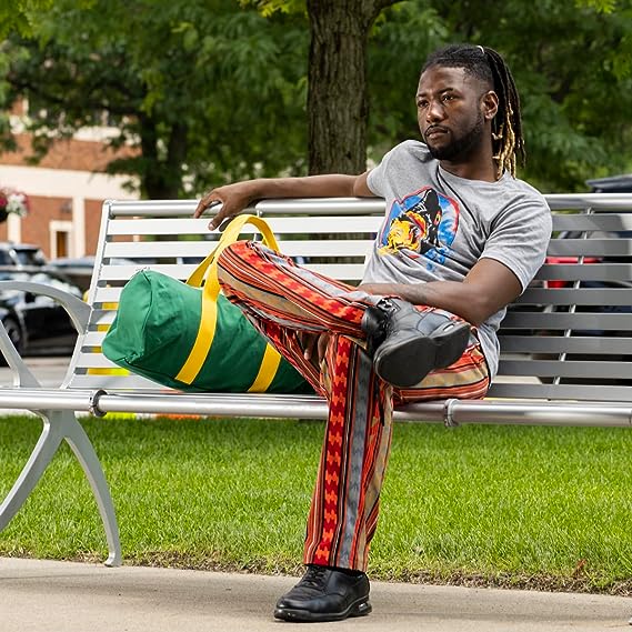 Pineapple Movie Saul Duffle Bag Halloween Costume Accessory Lightweight for Travel Gym Cosplay Green