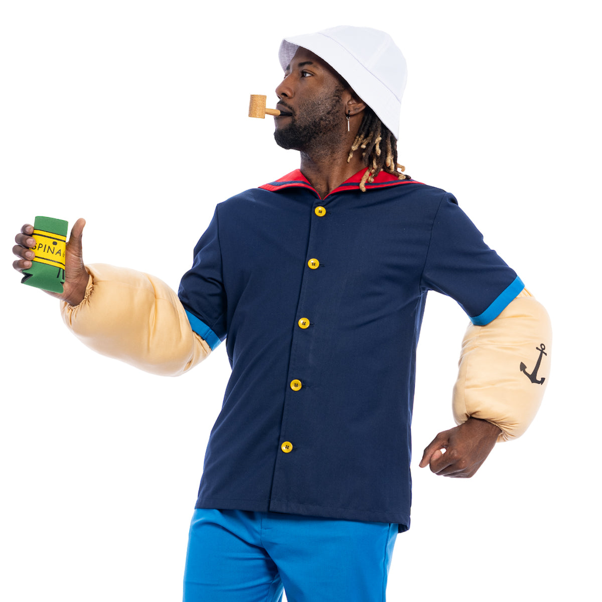 Sailor Man Muscle Spinach Arms with Anchor Tattoos Halloween Costume Accessory Costume Hand