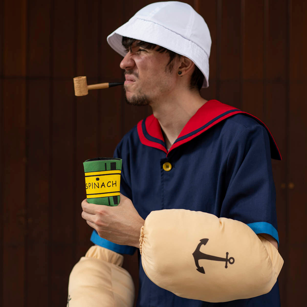 Sailor Man Muscle Spinach Arms with Anchor Tattoos Halloween Costume Accessory Costume Hand