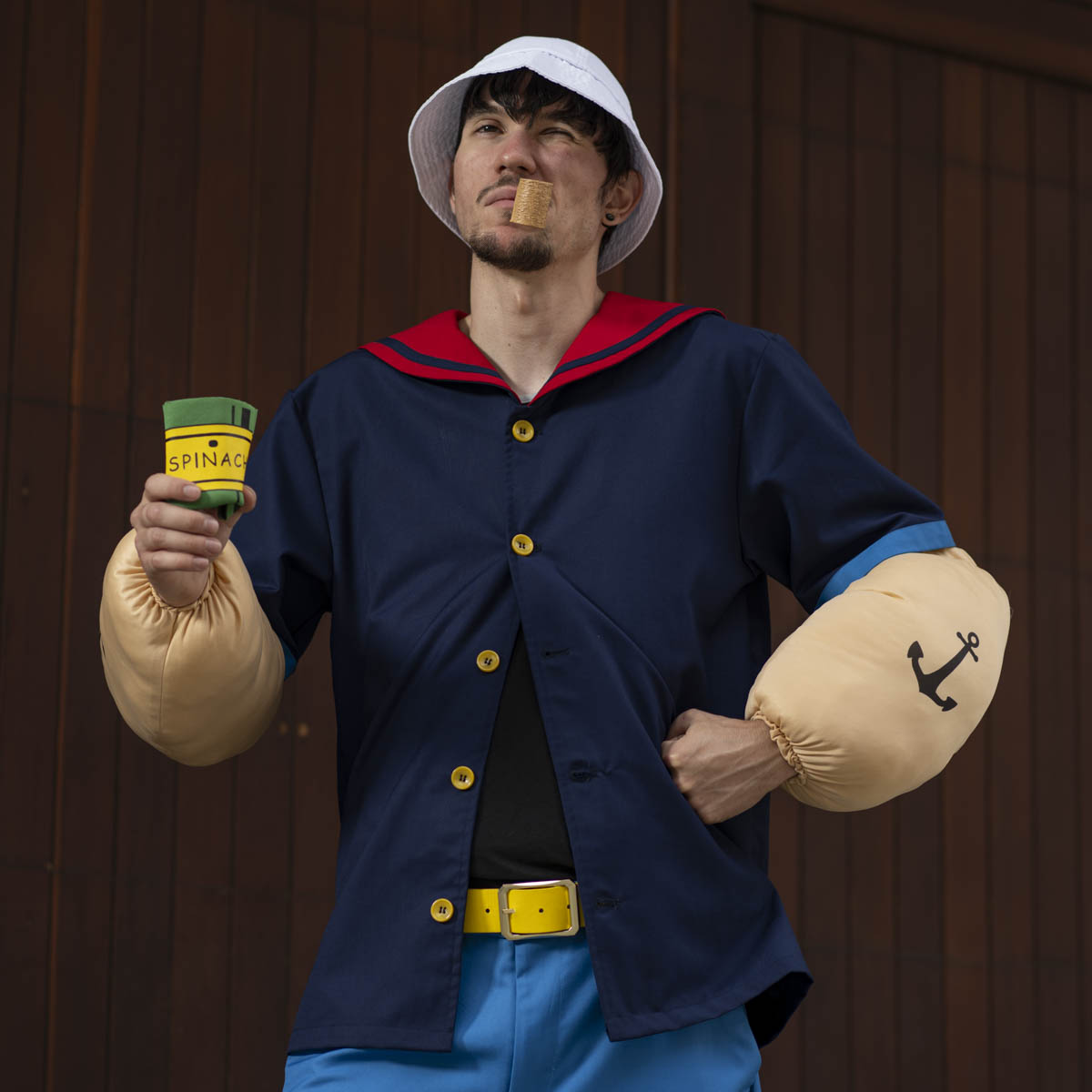 Sailor Man Muscle Spinach Arms with Anchor Tattoos Halloween Costume Accessory Costume Hand