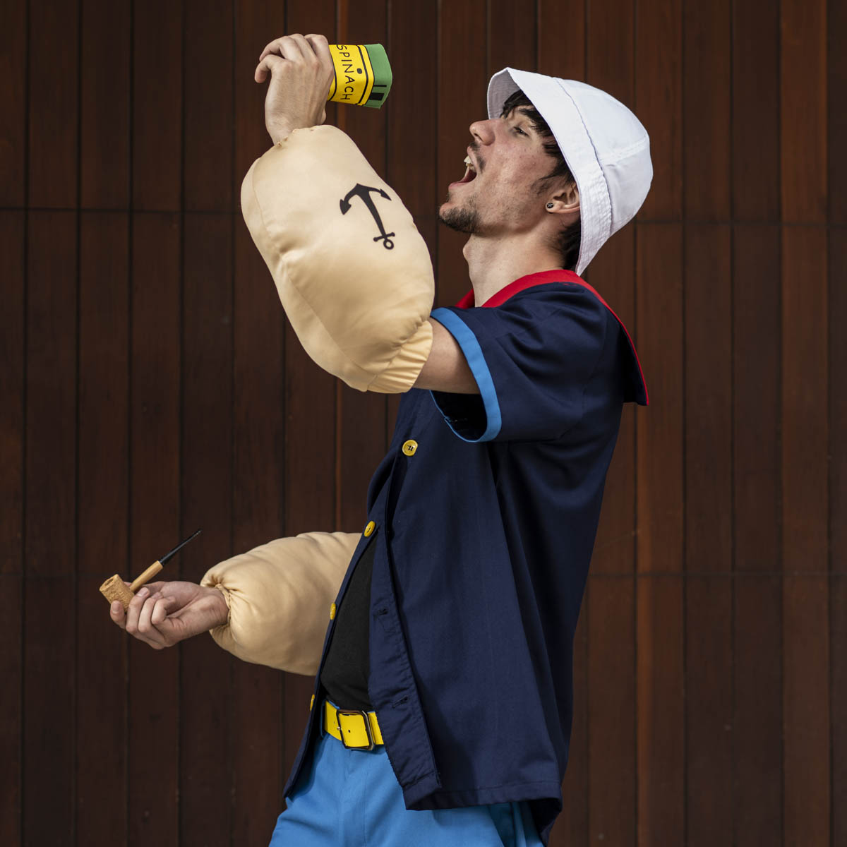 Sailor Man Muscle Spinach Arms with Anchor Tattoos Halloween Costume Accessory Costume Hand