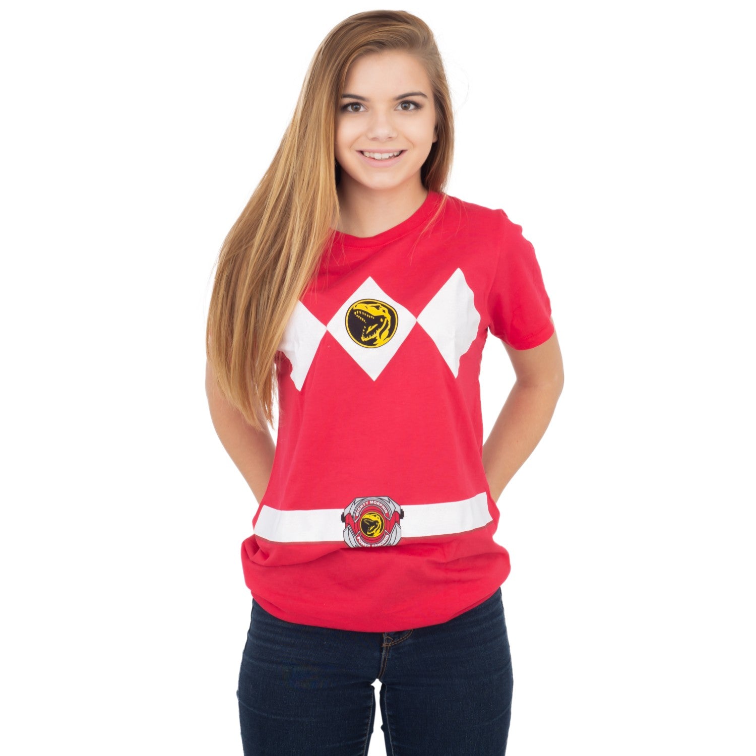 Youth Unisex Power Rangers Halloween Cosplay Costume T-Shirt