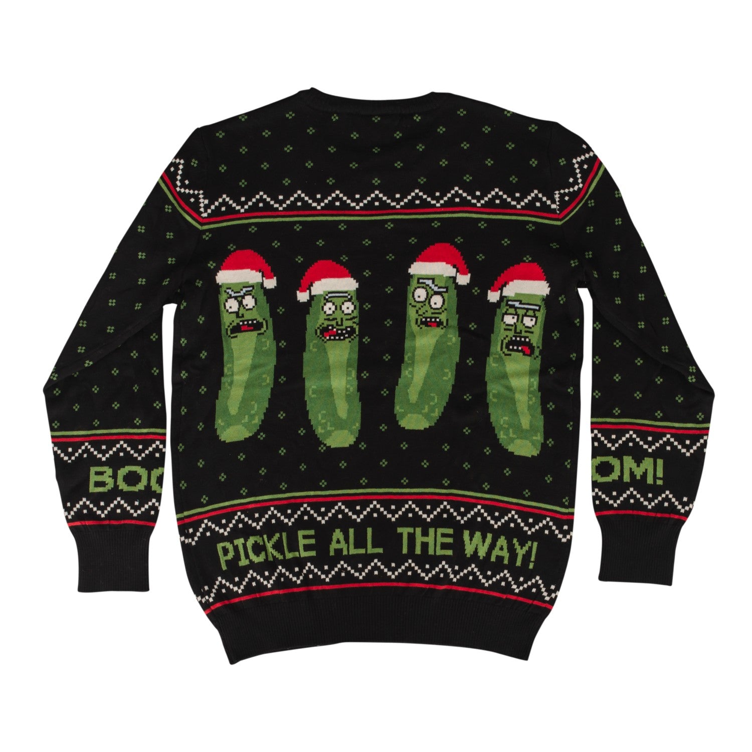 Rick and Morty Boom! PickleRick Adult Ugly Christmas Sweater