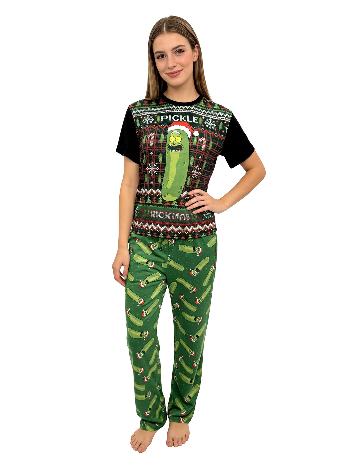 Rick and Morty Pickle Rickmas PJ Set