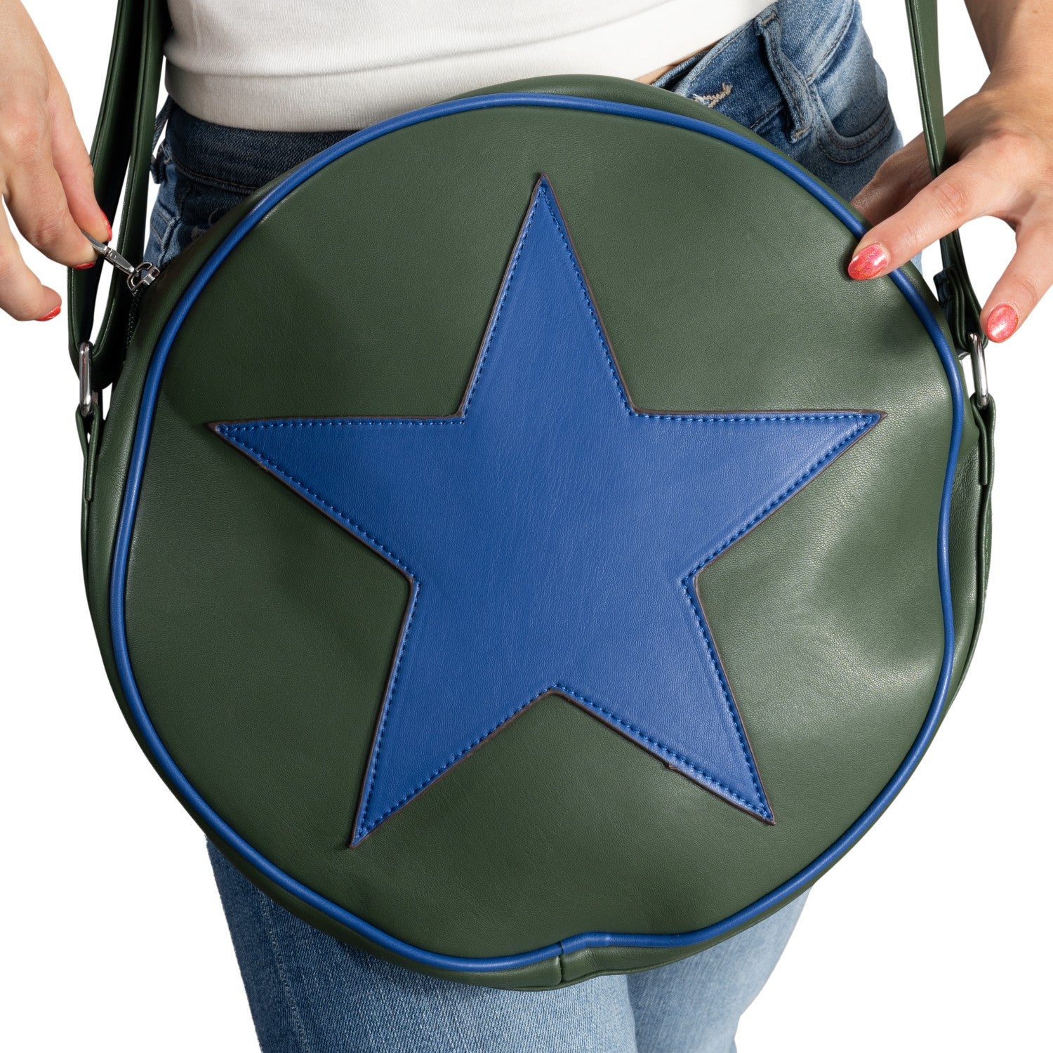 Ramona Flowers Star Circle Messenger Bag