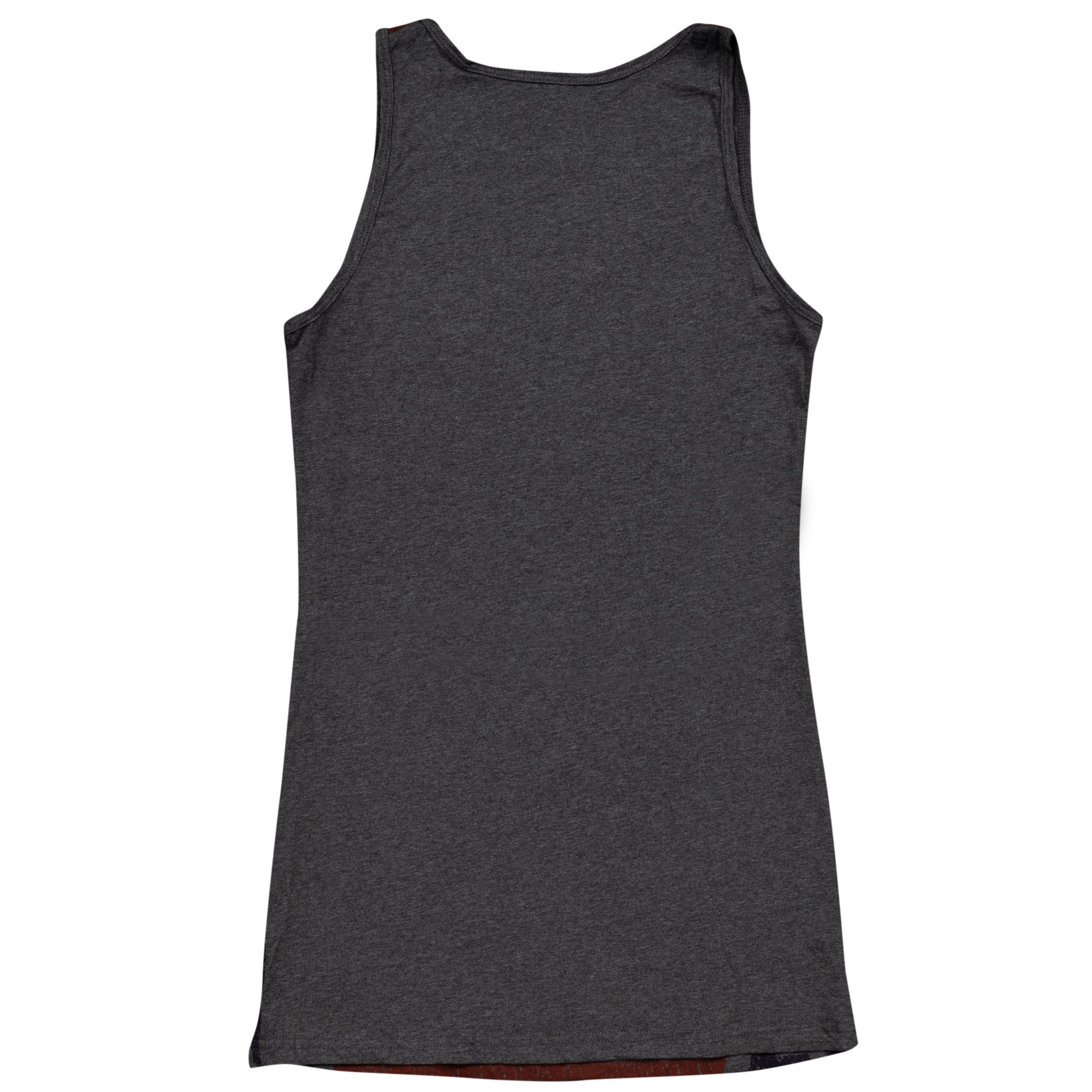 Rebel Charcoal Distressed Flag Tank Top