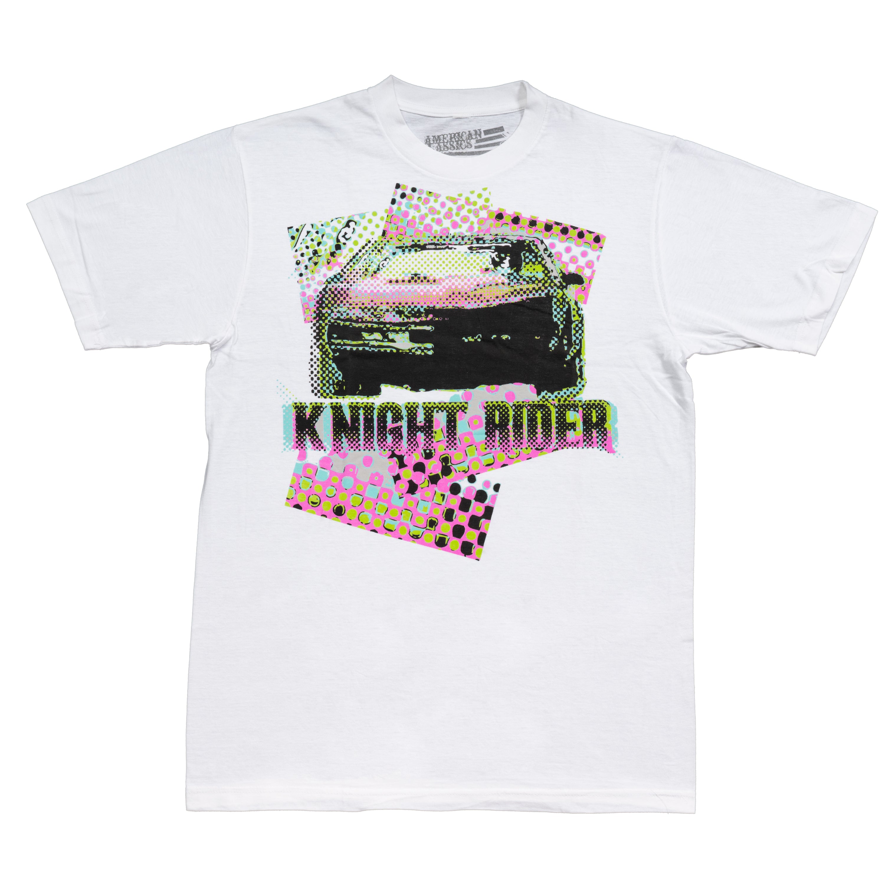 Knight Rider KITT Adult White T-Shirt