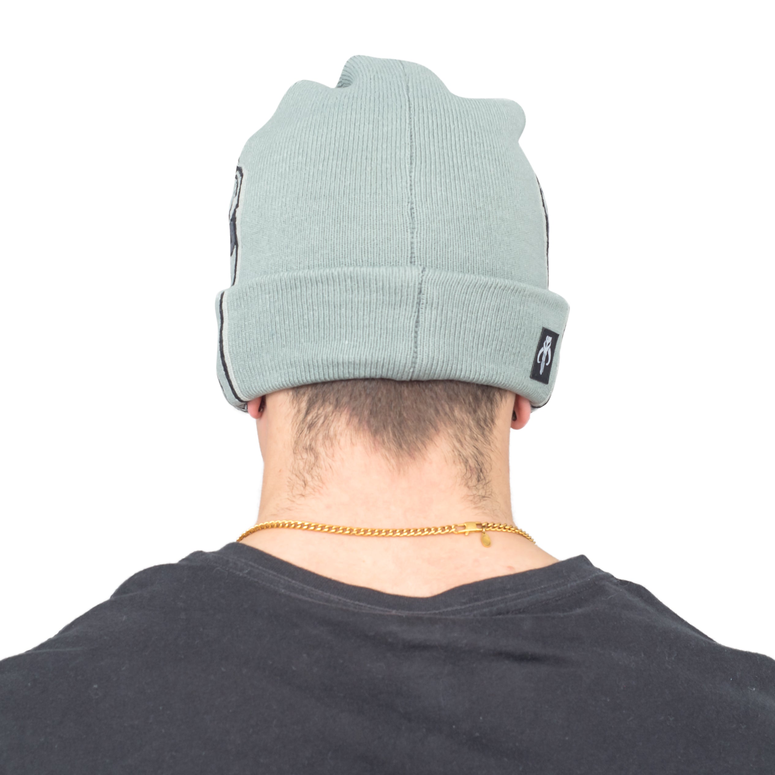 Star Wars Mandalorian Beanie Hat and Mask Helmet Grey