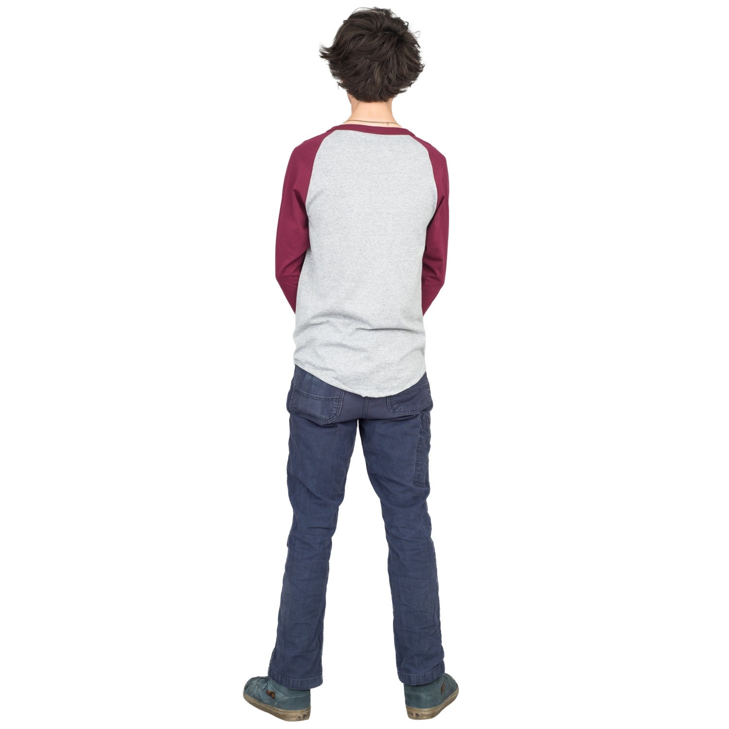 Step Bros Pablo Cruise Adult Gray and Maroon Raglan Funny Movie T-Shirt Tee