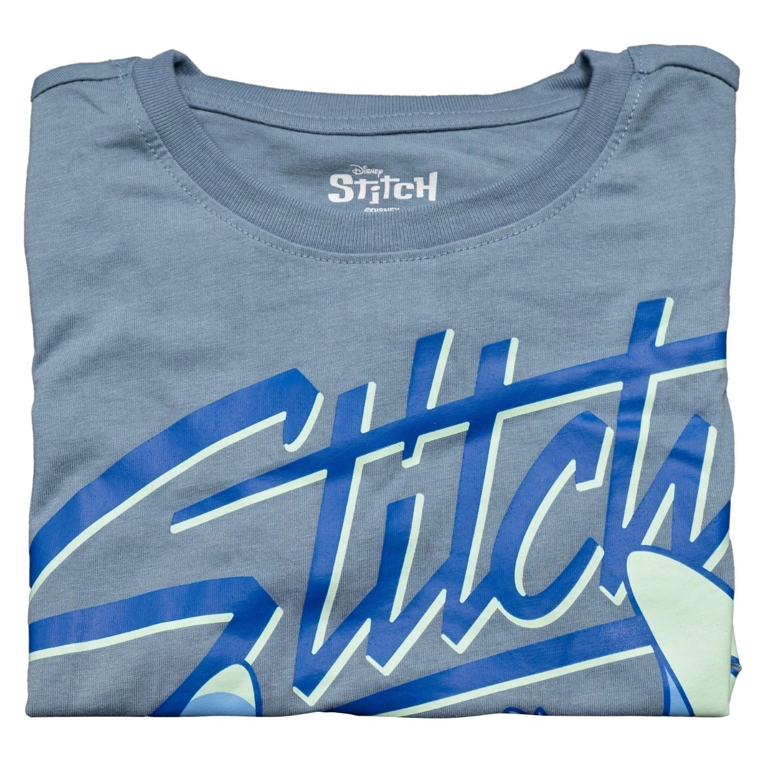 Stitch Character Chilling Boys Short Sleeve Light Blue Youth T-Shirt