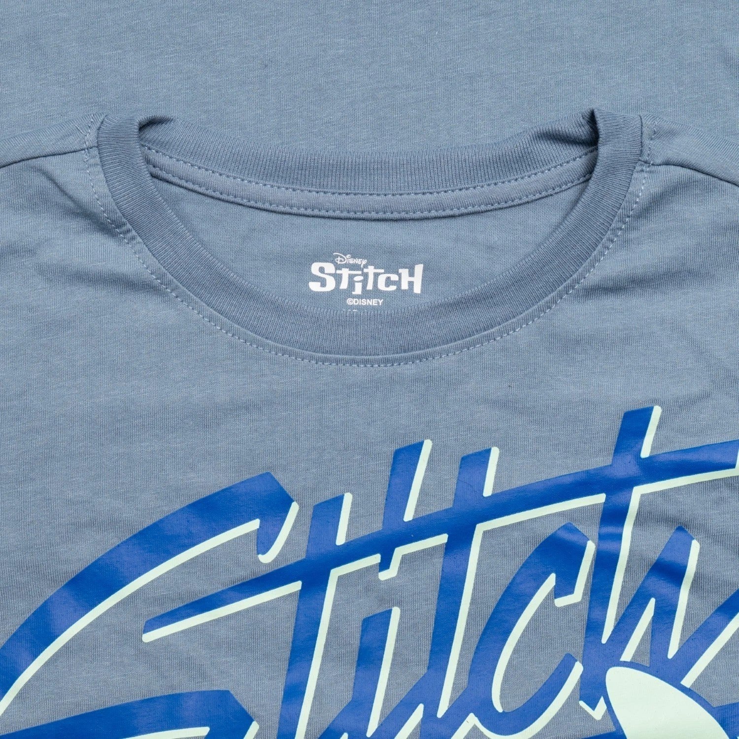 Stitch Character Chilling Boys Short Sleeve Light Blue Youth T-Shirt