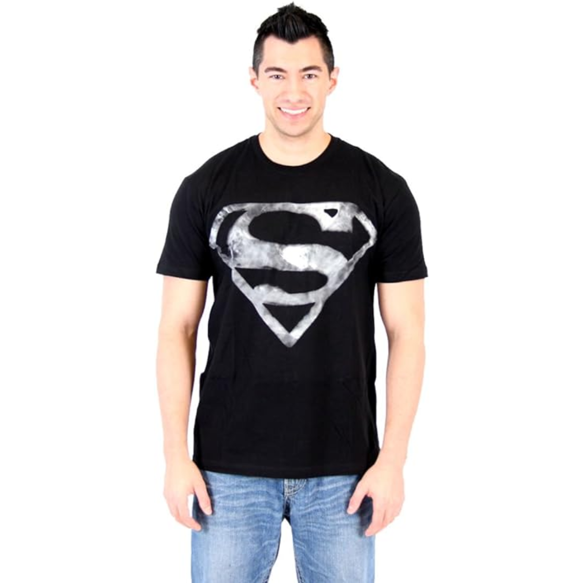 superman dress shirts Superman Men's and Big Men's Graphic Mesh Shirt with Short Sleeves, Sizes S-3XL