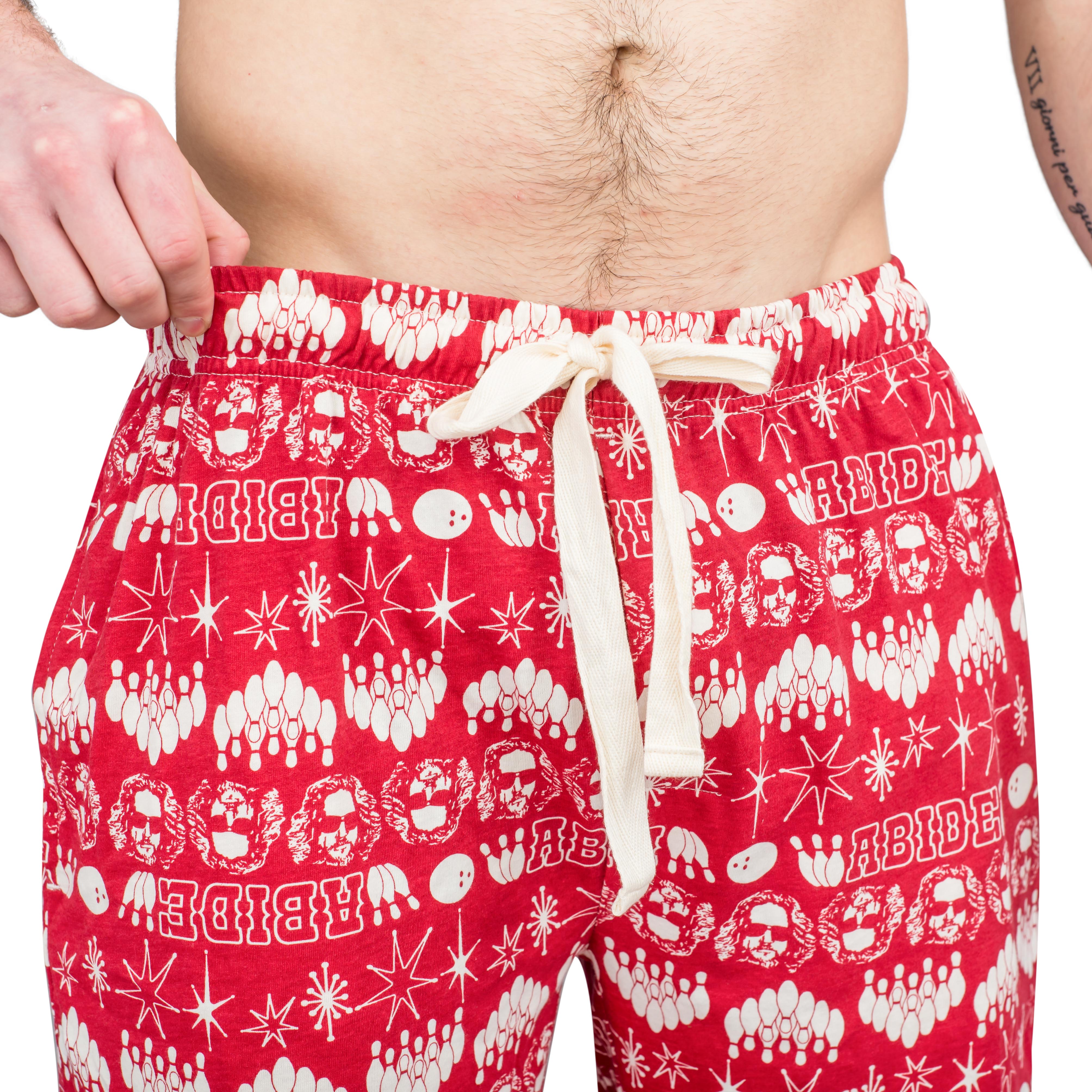 The Big Lebowski Bowling Pins Red Lounge Pants