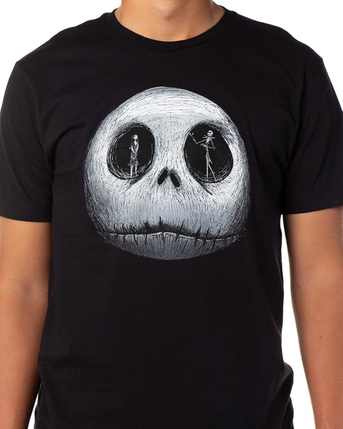 The Nightmare Before Christmas Shirt Men's Jack Sally in Skeleton Eyes T-Shirt