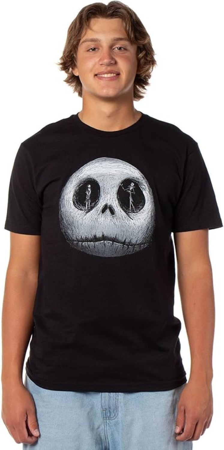 The Nightmare Before Christmas Shirt Men's Jack Sally in Skeleton Eyes T-Shirt