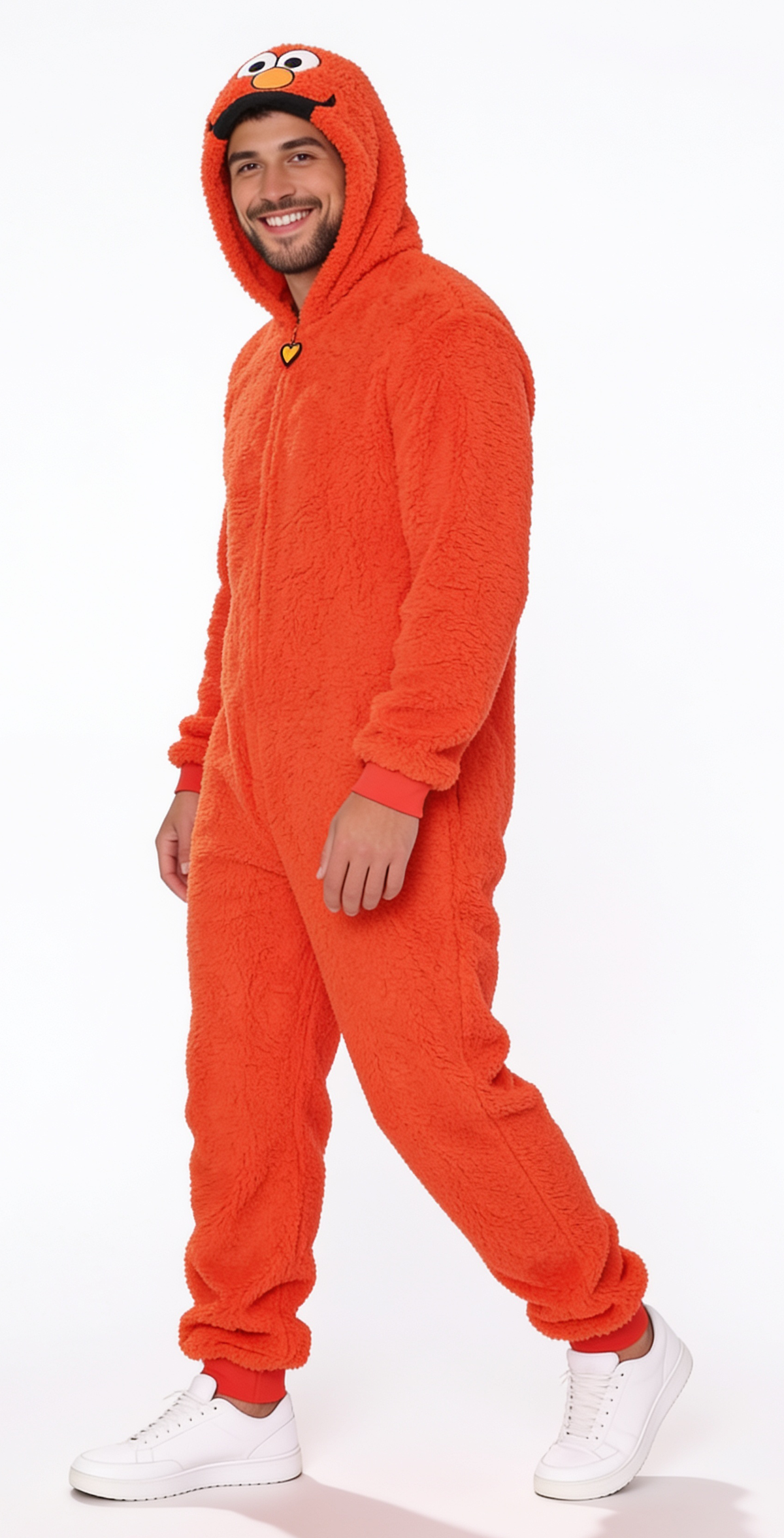 Elmo Adult Unisex Halloween Cosplay Costume Pajamas Jumpsuit