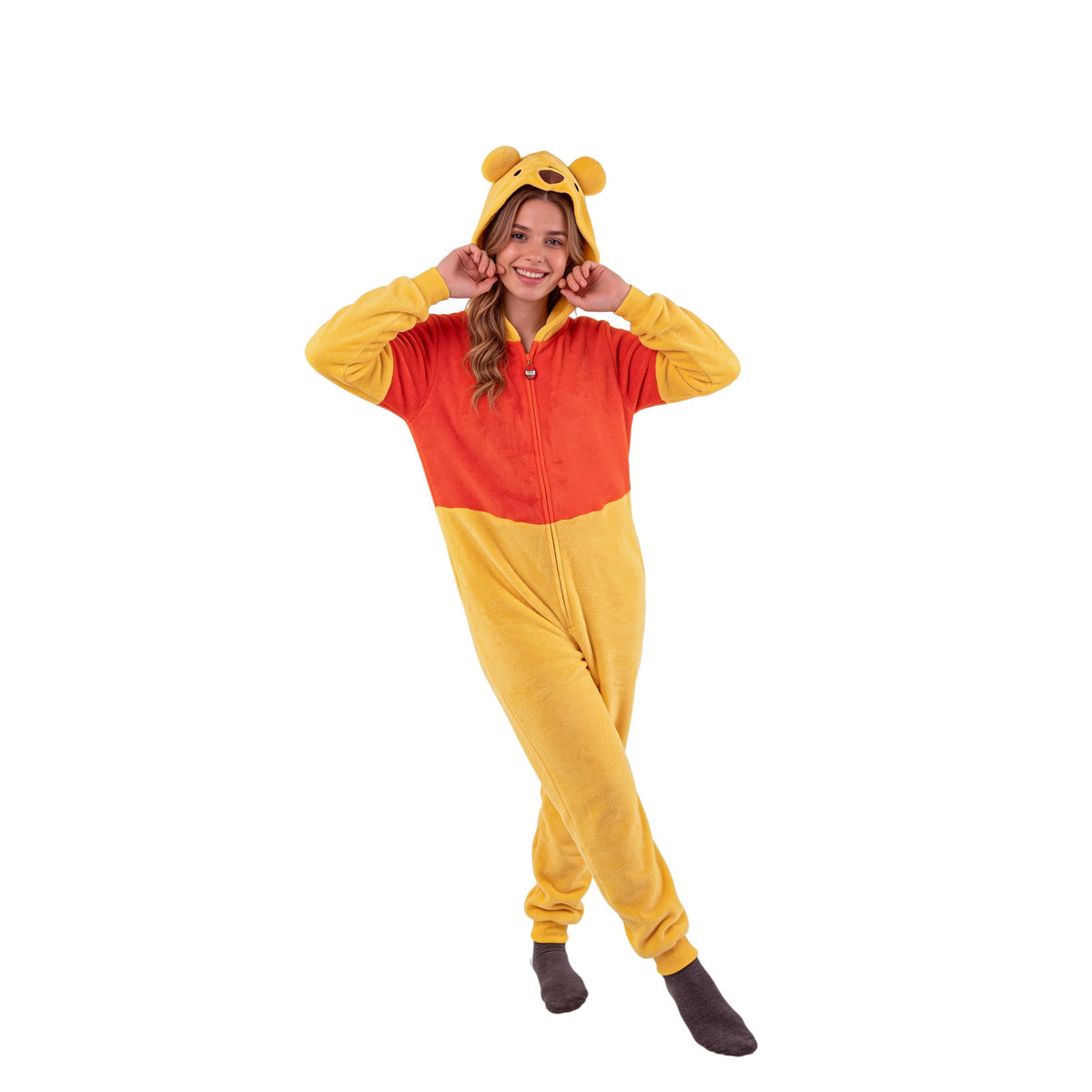 Pooh Adult Unisex Unionsuit W/ Pockets Halloween Cosplay Costume