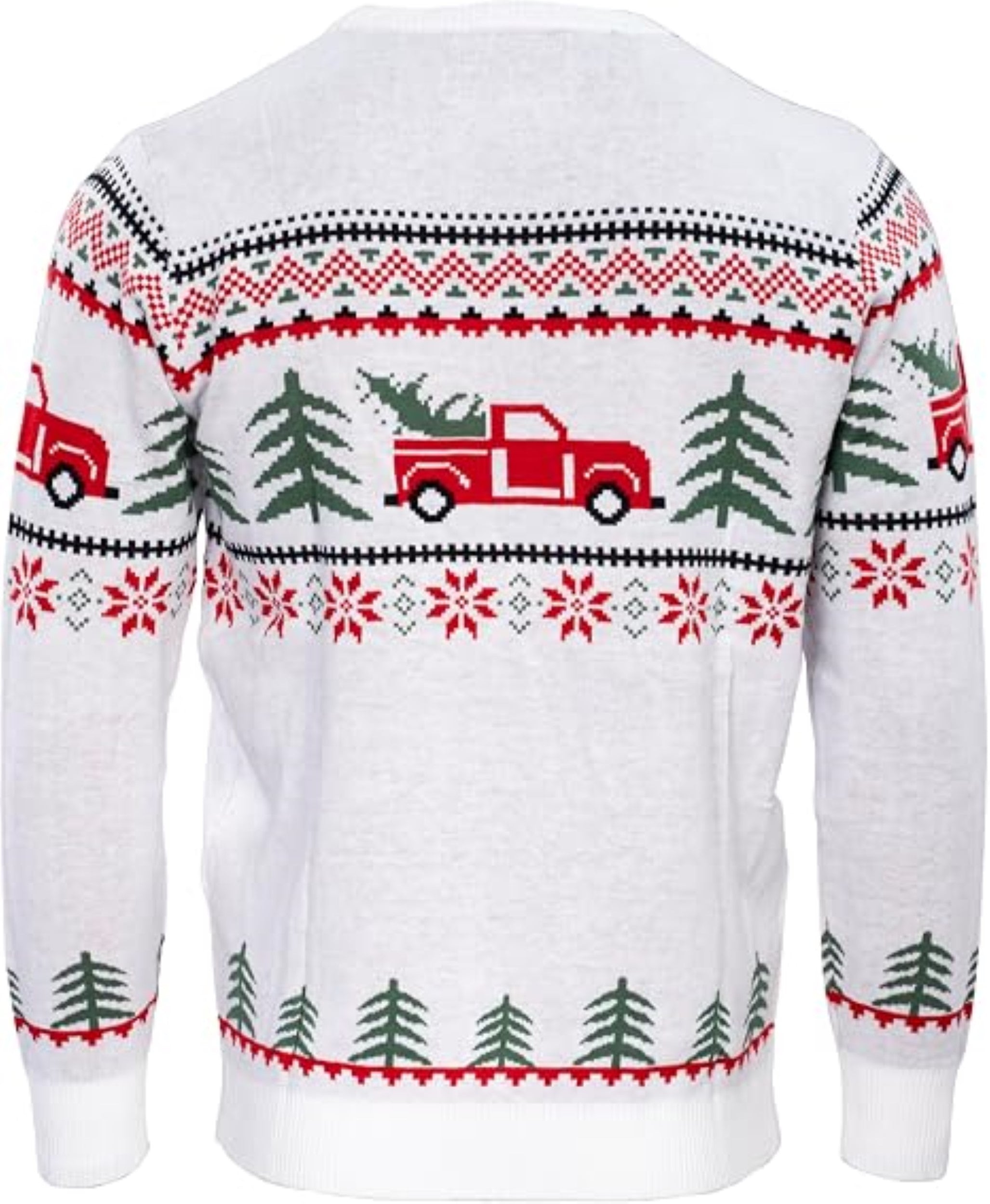 Arnold Truck/Trees Adult Unisex Knitted Ugly Christmas Sweater