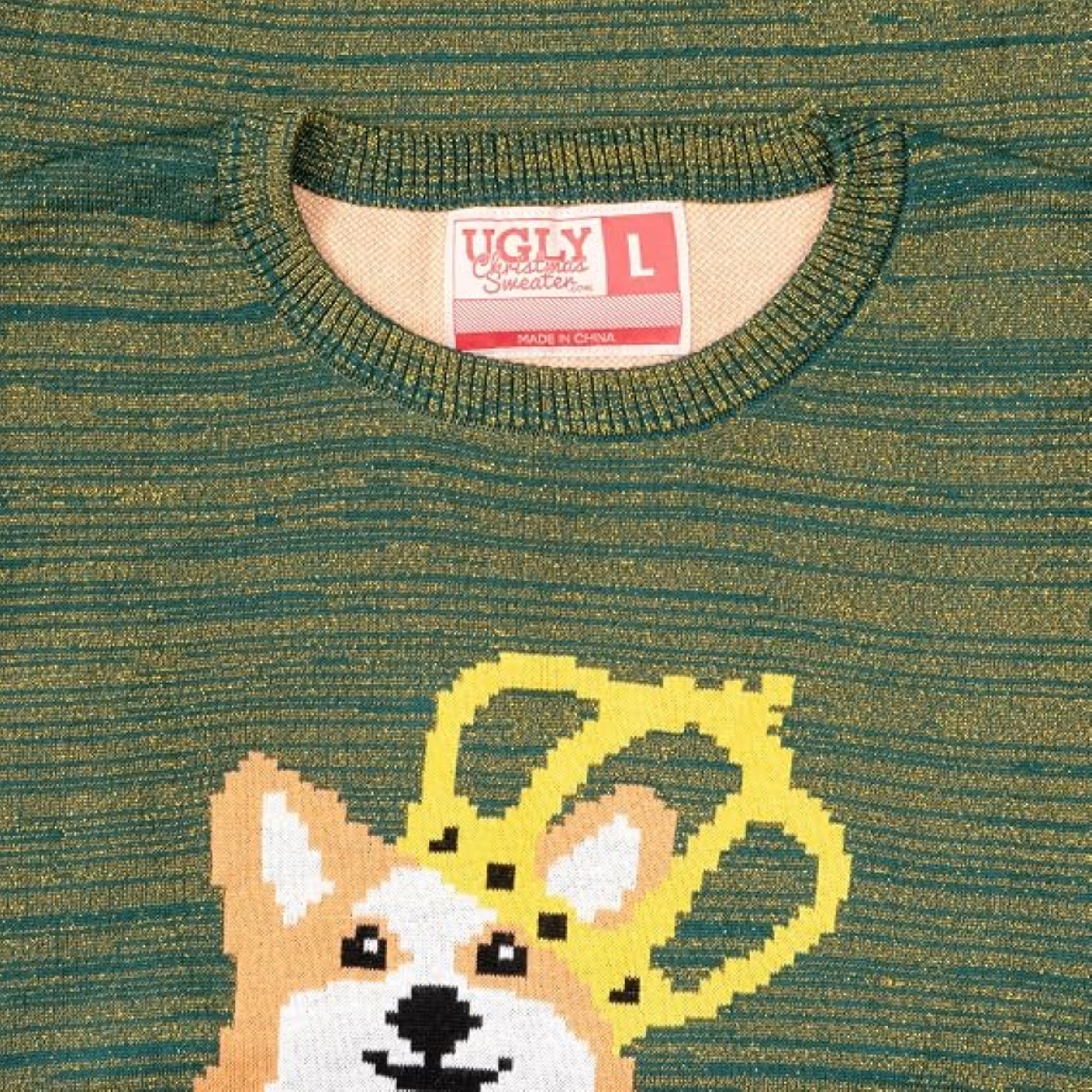 Queen Corgi Holiday Season Adult Unisex Ugly Christmas Sweater