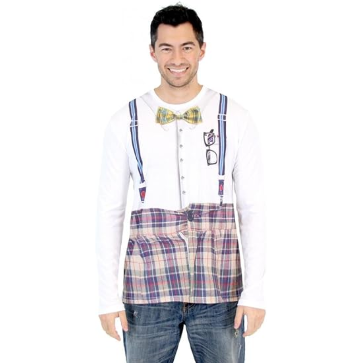 Nerd Long Sleeve Men's Costume T-Shirt