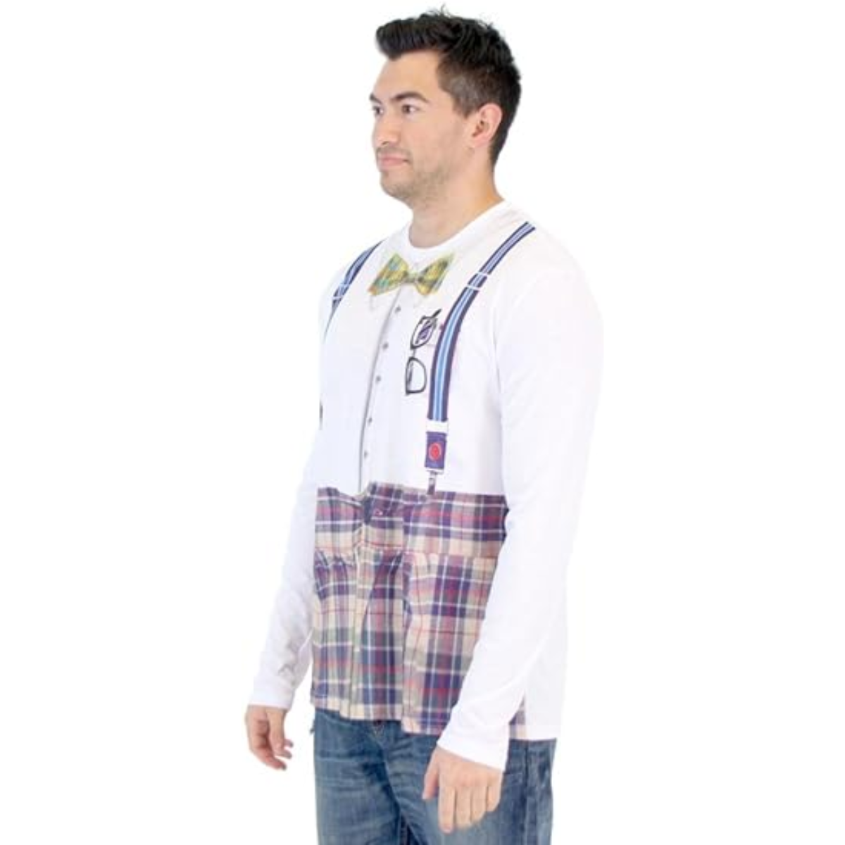 Nerd Long Sleeve Men's Costume T-Shirt