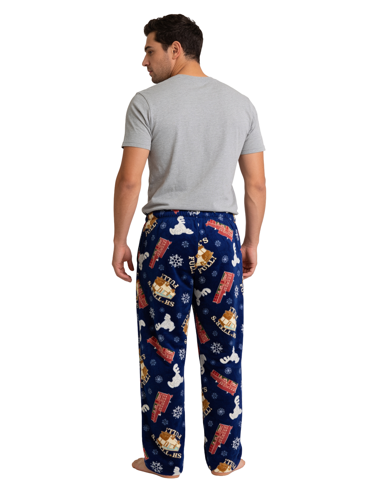 Christmas Vacation Icons Plush Sleep Pants Blue
