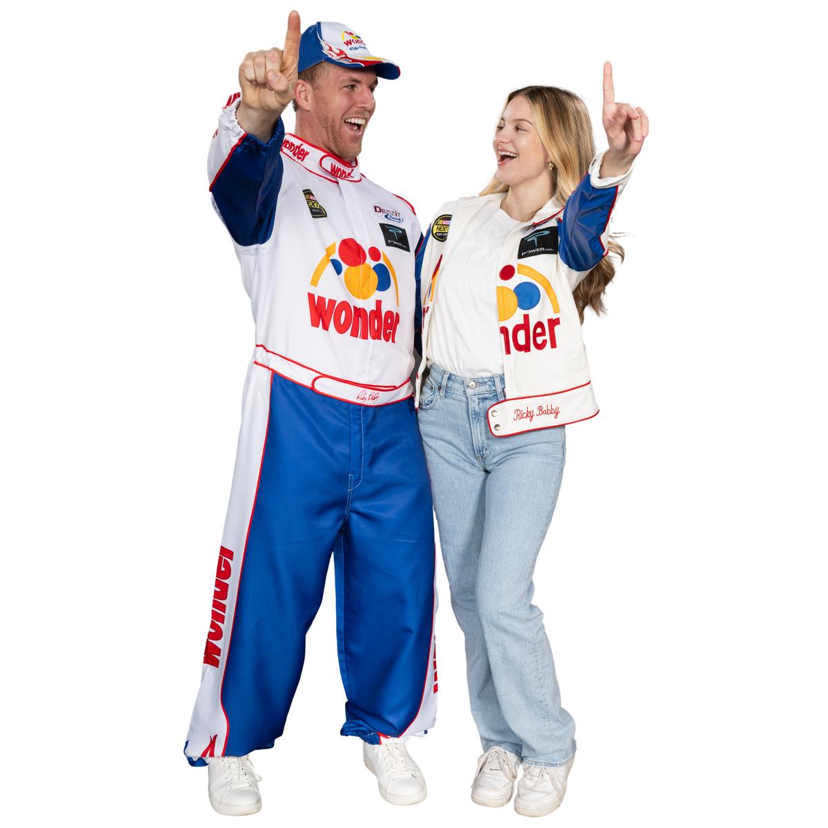 Wonder Bread Talladega Replica Stock Car Racing Movie Halloween Cosplay Costume Jacket