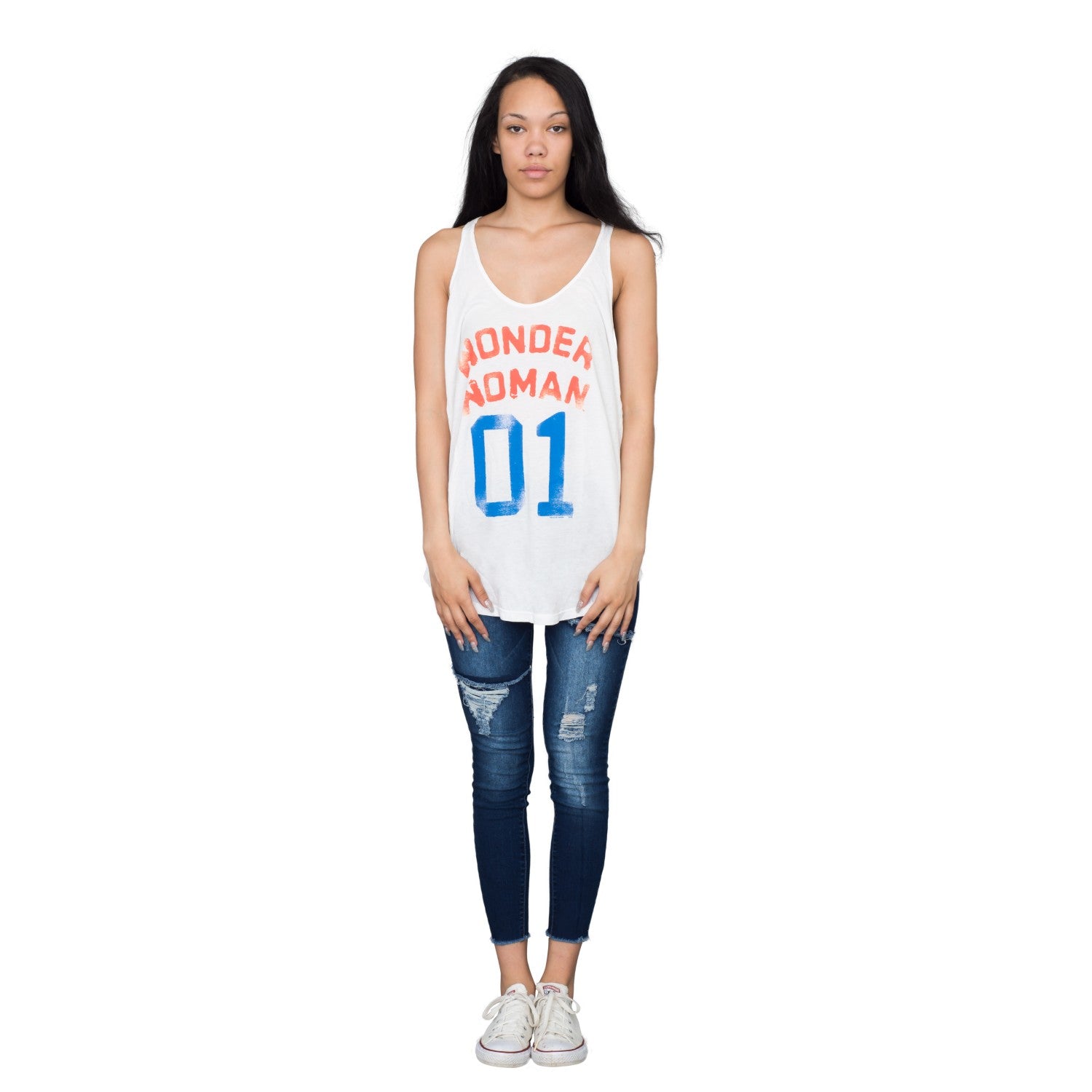Women's Wonder Woman "01" Retro-Inspired Tank-Top