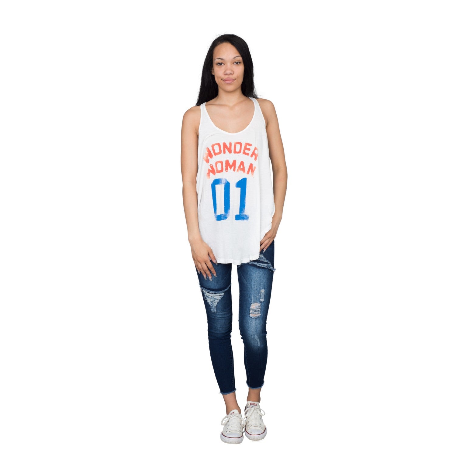 Women's Wonder Woman "01" Retro-Inspired Tank-Top