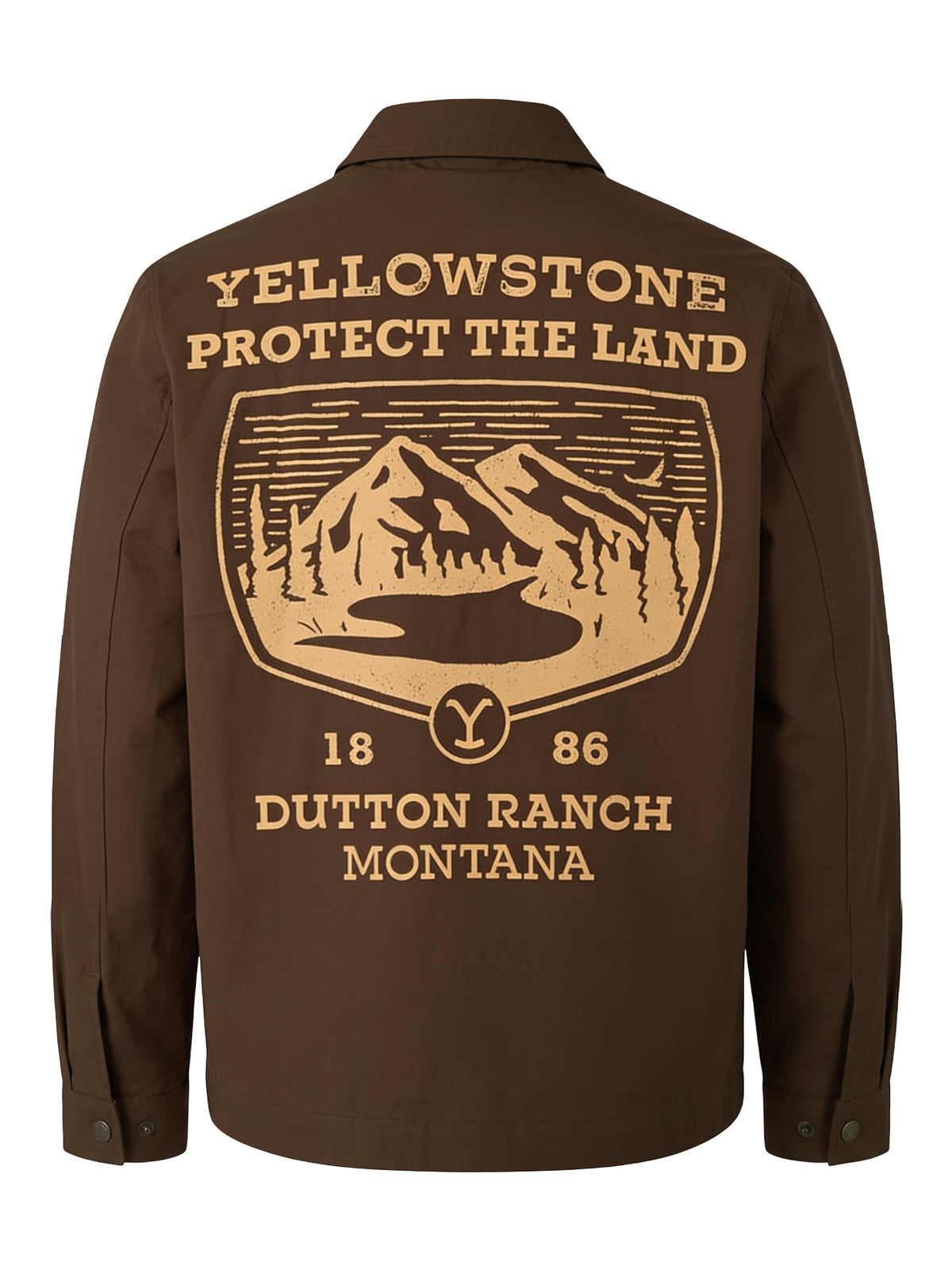 Yellowstone Dutton Ranch Men's Work Jacket Button Up Costume Cosplay Coat