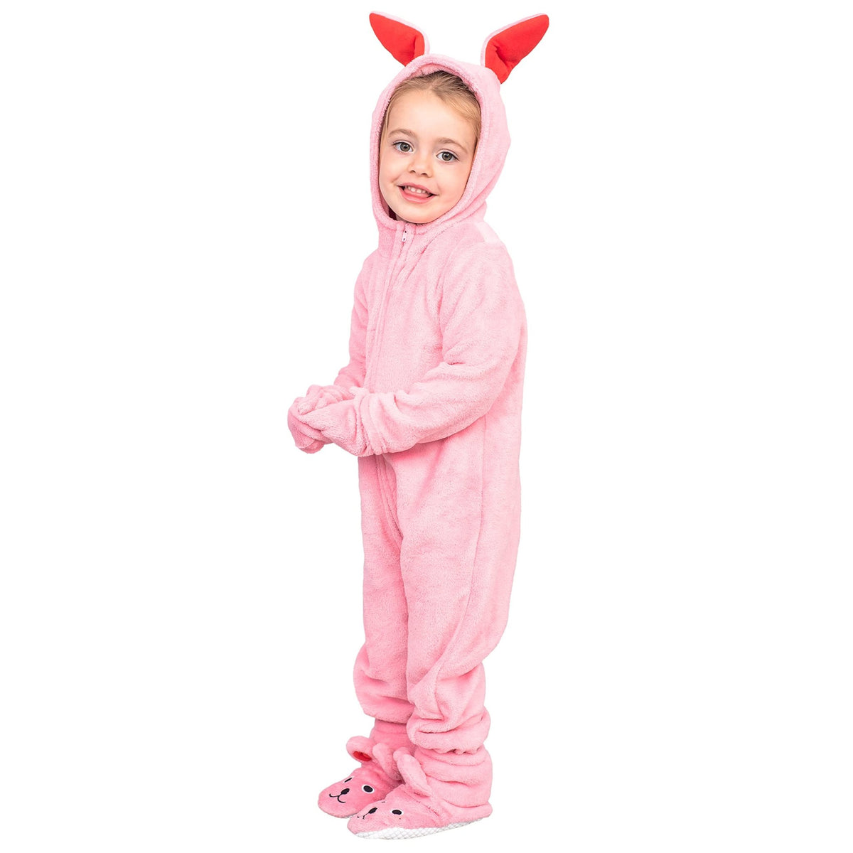 A Christmas Story Pink Bunny Pajamas Christmas Jumpsuit Halloween Costume - TVStoreOnline