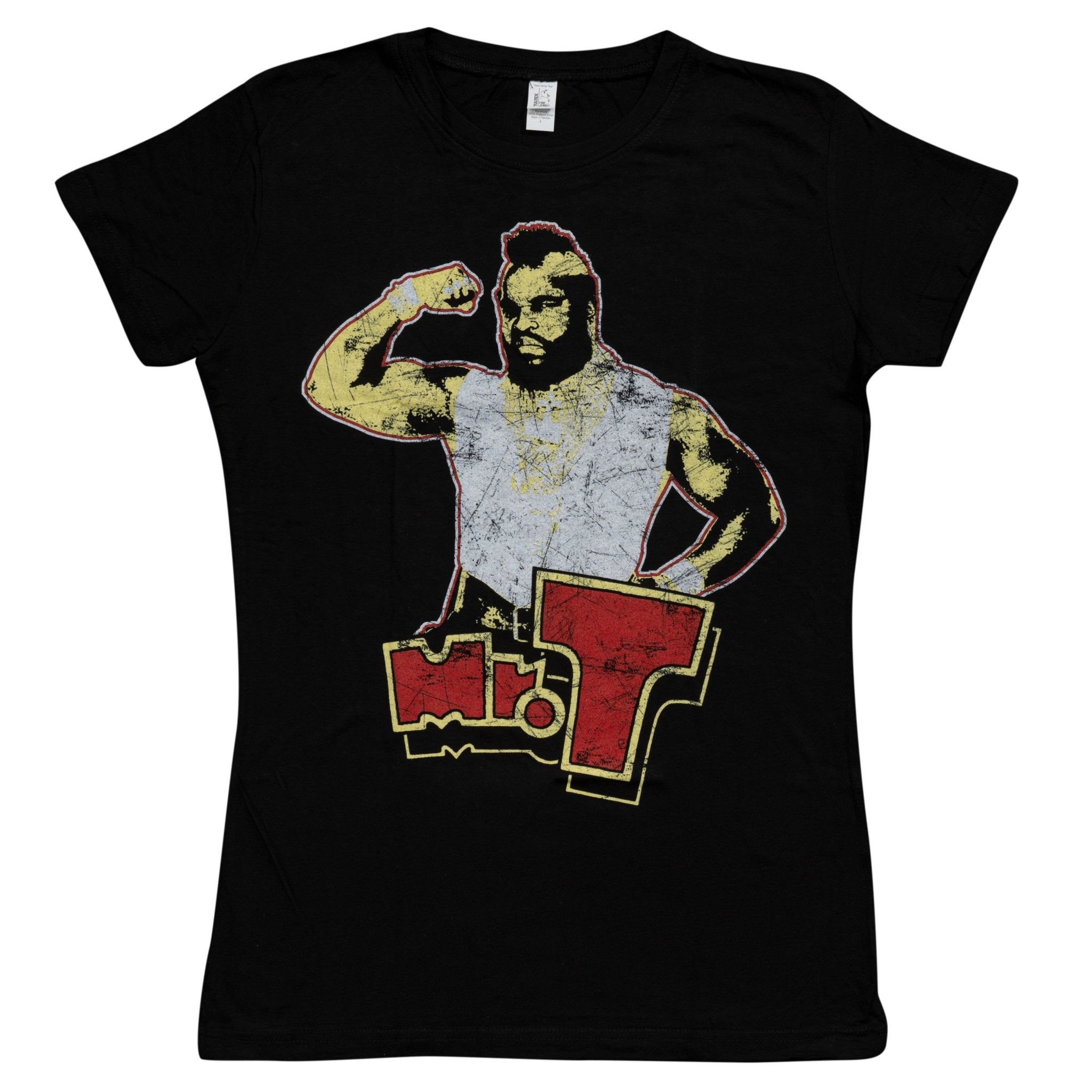 A-Team Mr. T Flexing Black Juniors T-Shirt - TVStoreOnline