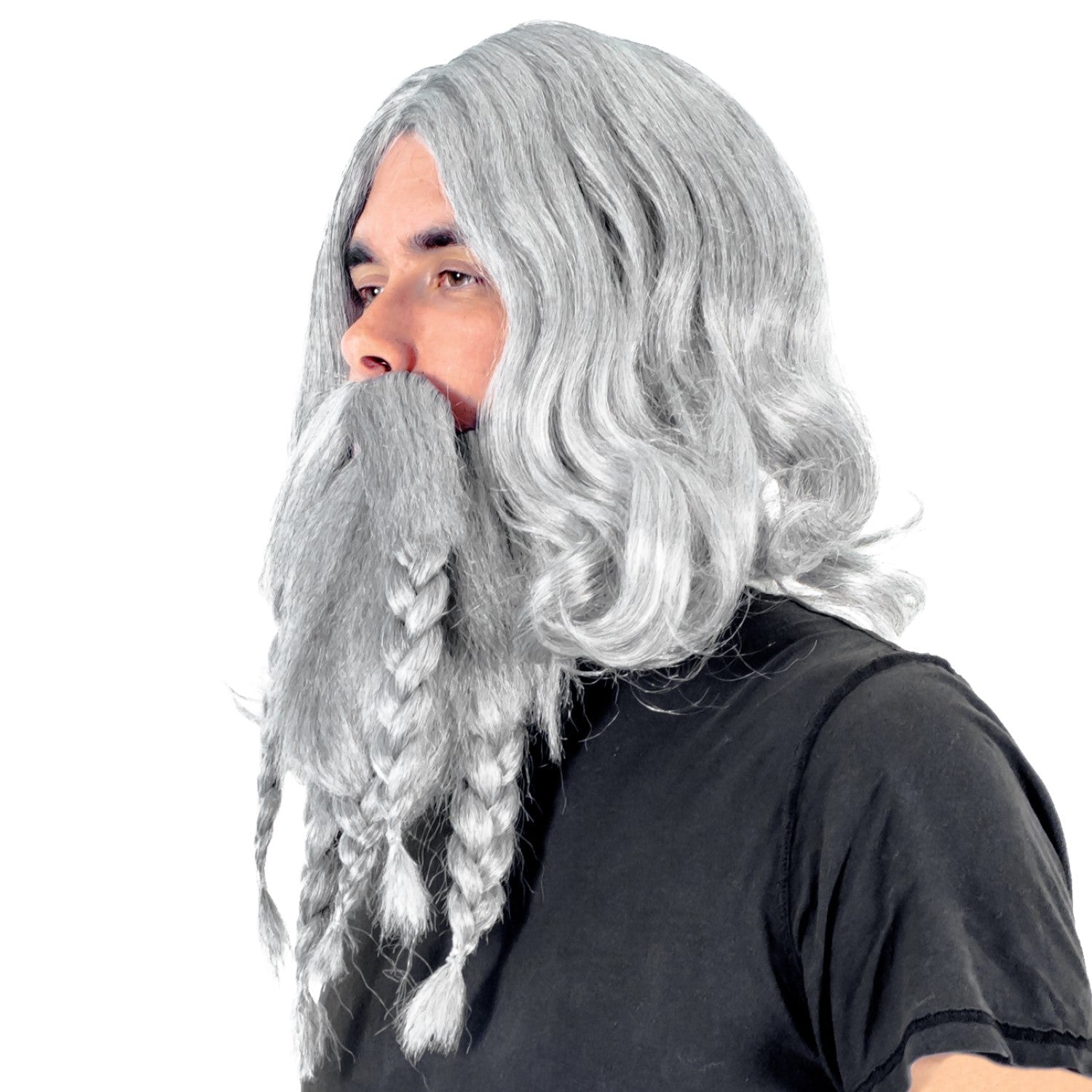 Adult Deluxe Viking Wig and Beard Halloween Cosplay Costume Accessory Set - TVStoreOnline