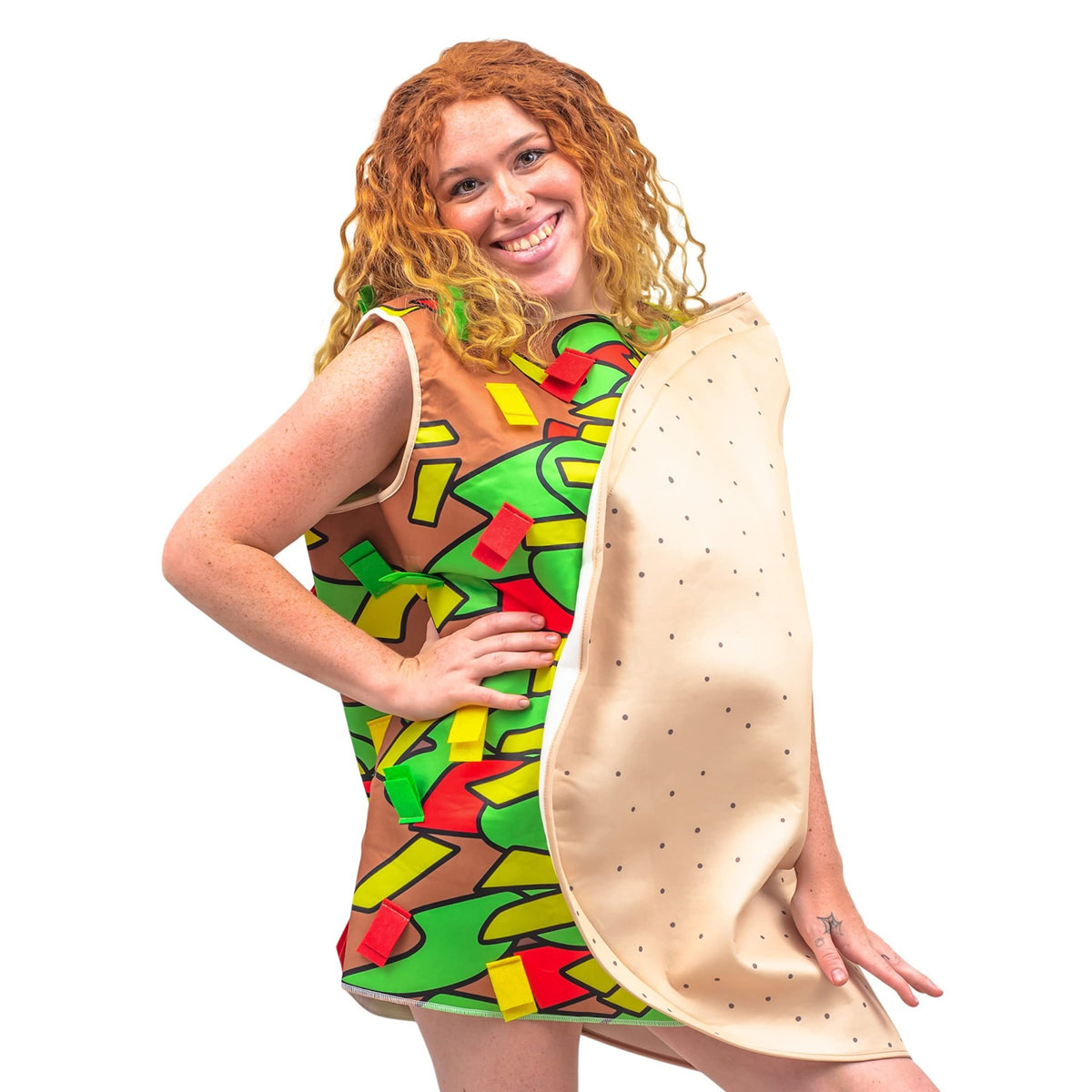 Adult Food 3D Sandwich Spicy Chicken Pizza Taco Burger Halloween Costume Cosplay - TVStoreOnline
