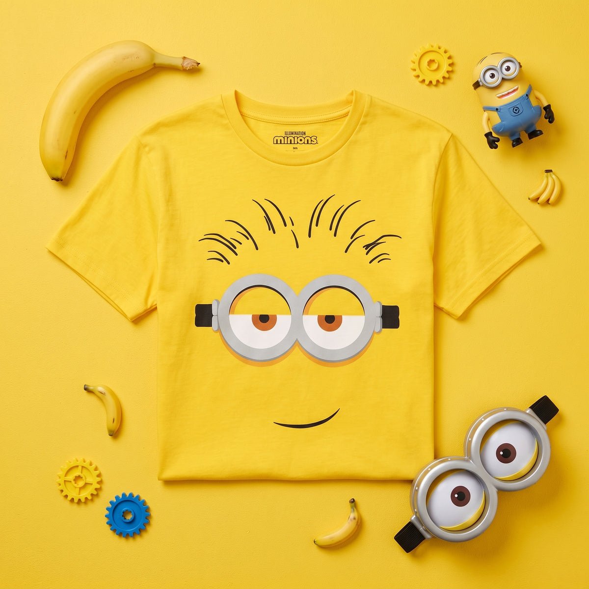 Adult Minions Big Face Halloween Cosplay Costume T-Shirt - TVStoreOnline