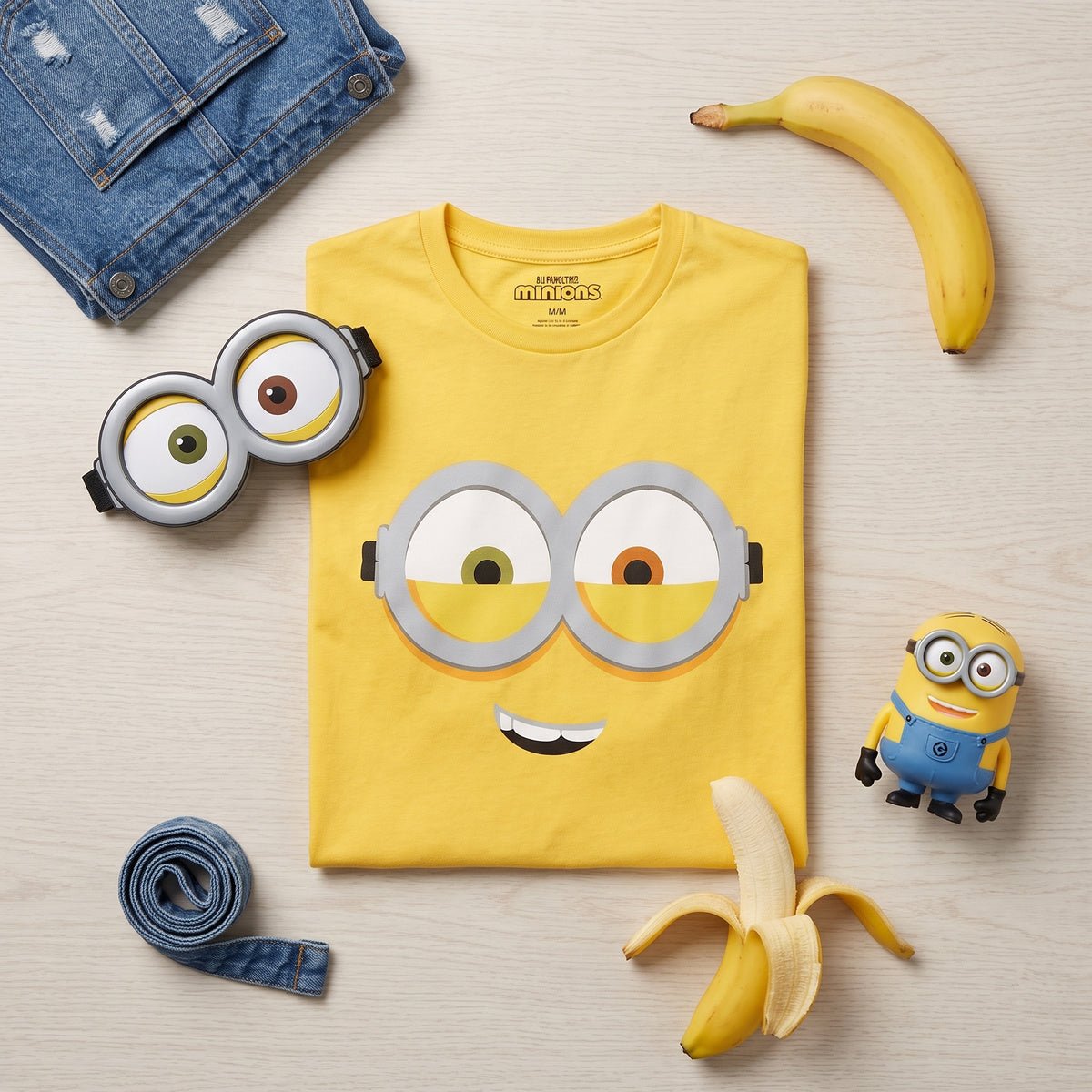 Adult Minions Big Face Halloween Cosplay Costume T-Shirt - TVStoreOnline