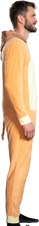 Adult Unisex Playful Colorful Dog Adult Halloween Costume Cosplay Zip Up Pajama Jumpsuit - TVStoreOnline
