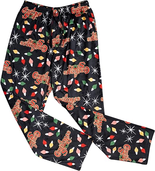 Brushed Fleece Holiday Lights PJs Lounge Pants Unisex Pajamas - TVStoreOnline