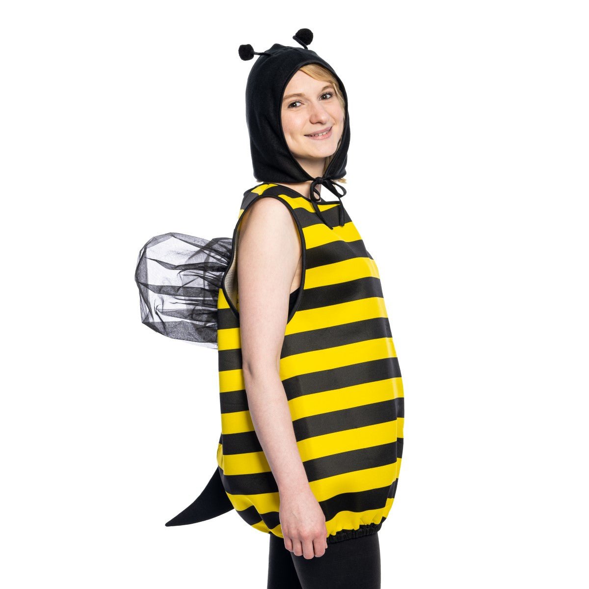 Bumble Bee Halloween Costume with Adjustable Hat Head Piece Pull On Cosplay for Womens - TVStoreOnline